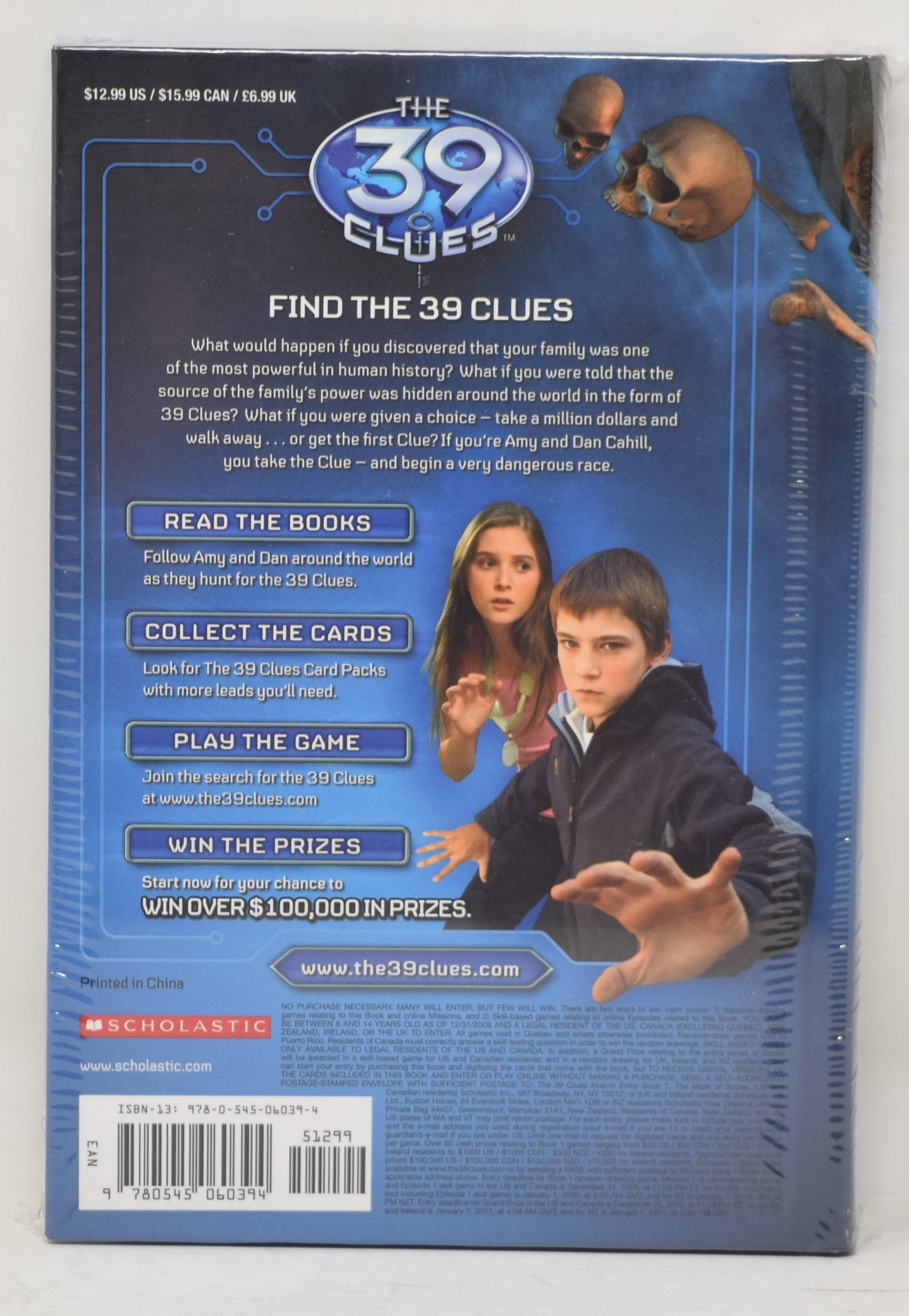 The Maze of Bones The 39 Clues Hardcover Rick Riordan New - Golden Apple Comics