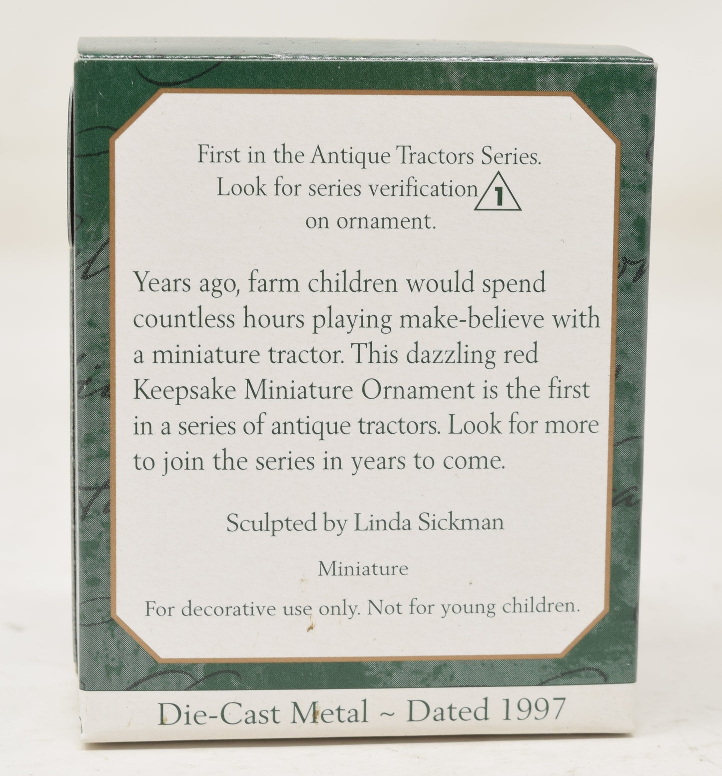 Hallmark Keepsake Ornament Antique Tractors Christmas Tree 1997 NIB - Golden Apple Comics