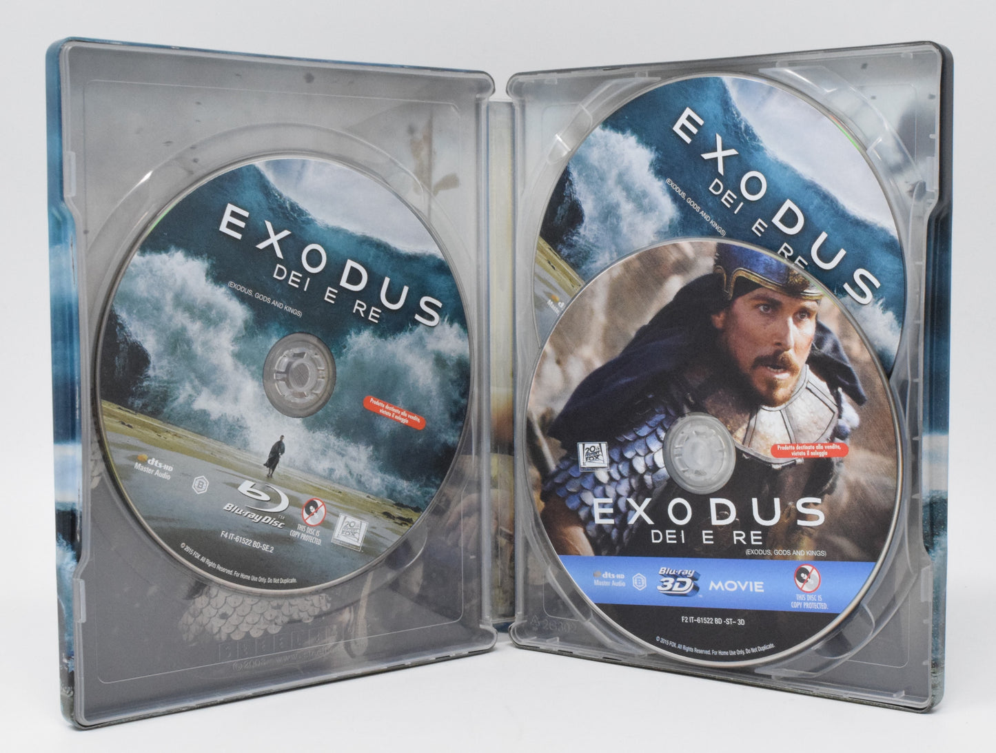 Exodus Gods And Kings Movie Blu-Ray Steelbook