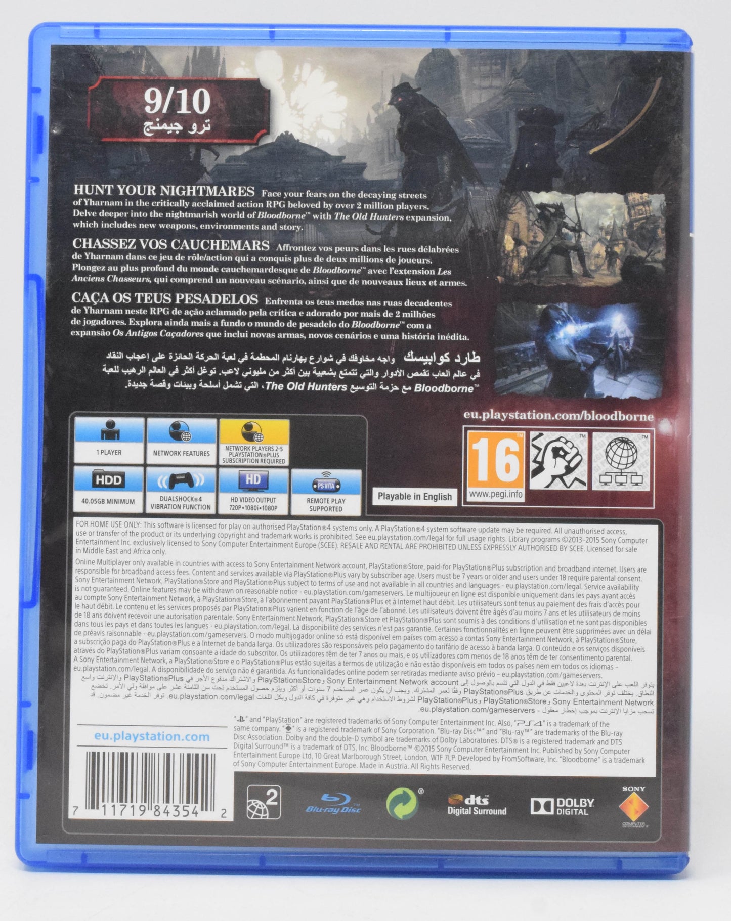 Bloodborne Game Of The Year PS4 Playstation Pegi - Golden Apple Comics