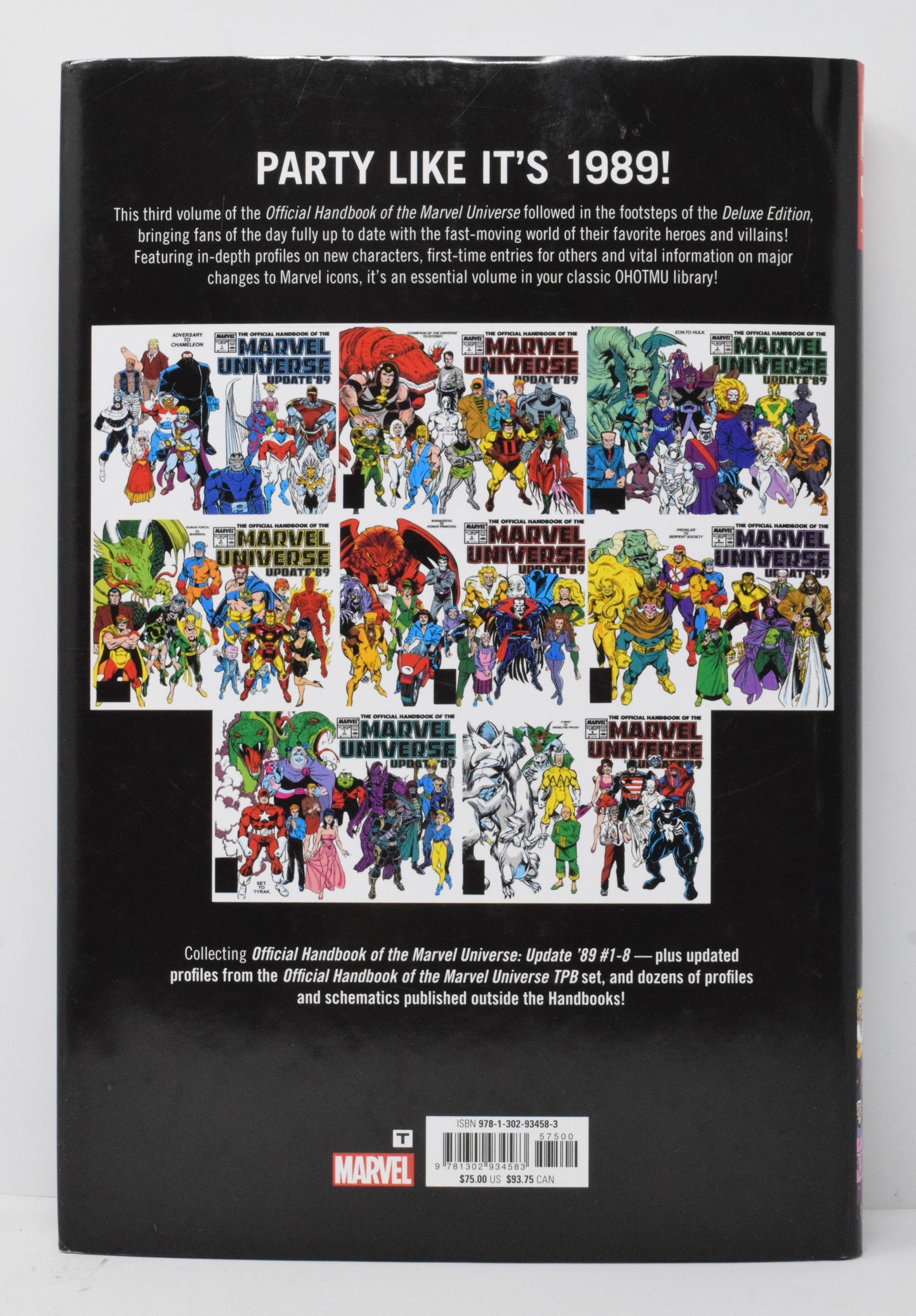 Official Handbook Of Marvel Universe Update 89 Omnibus HC 2022 Ron Frenz