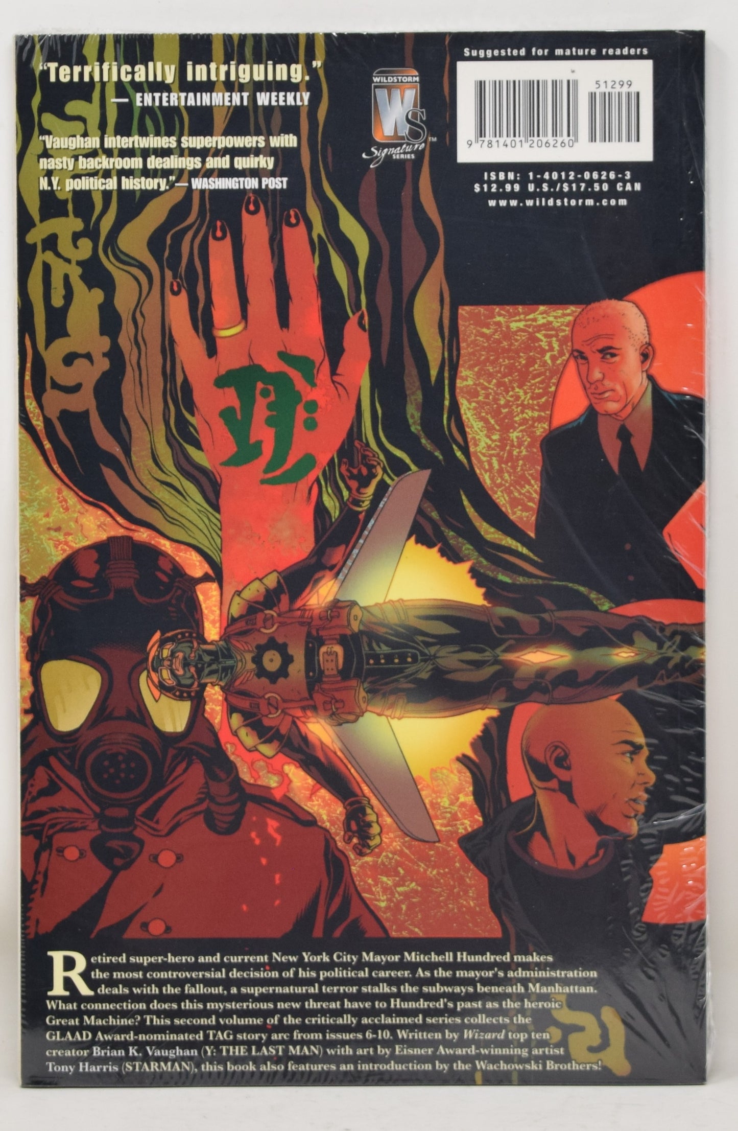 Ex Machina Vol 2 Tag Wildstorm 2005 GN NM New