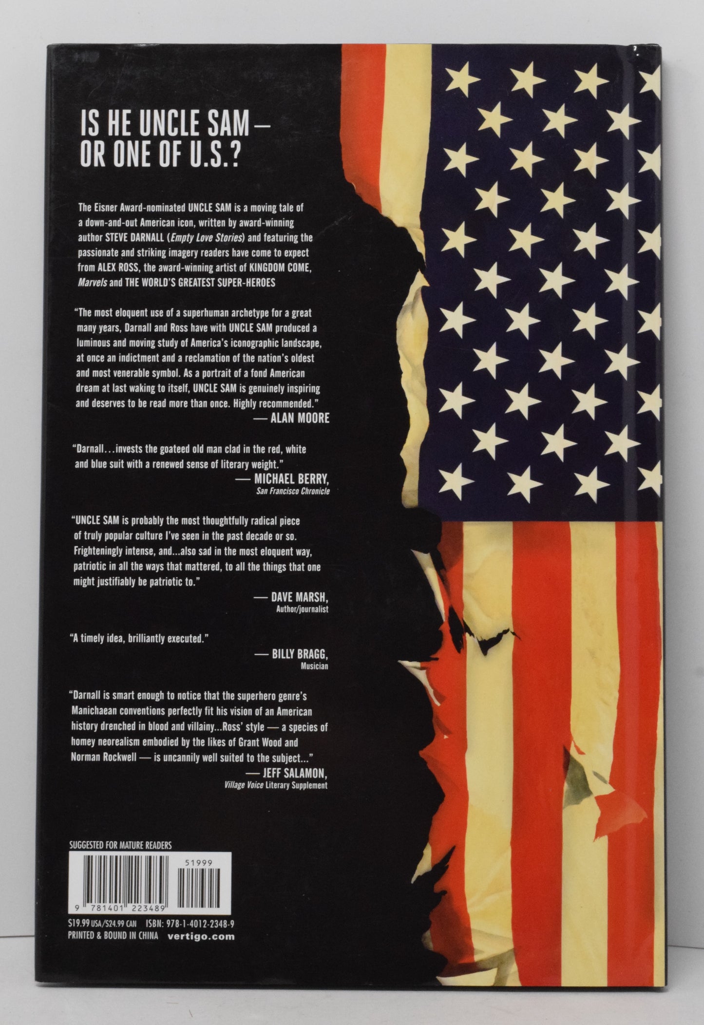 Uncle Sam Deluxe Ed Vertigo 2009 Alex Ross Steve Darnall