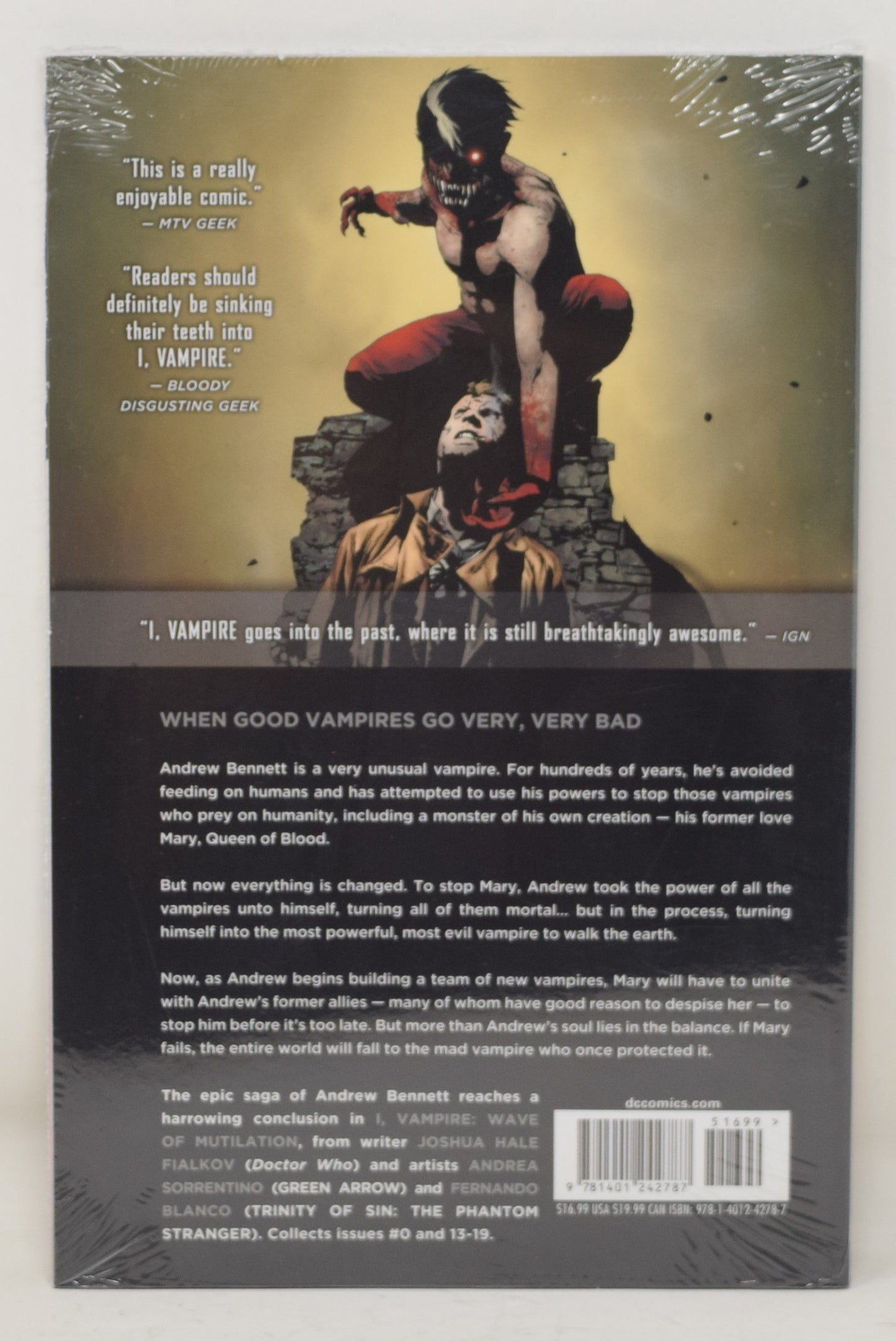 I, Vampire Vol 3 Wave of Mutilation DC 2013 GN NM New