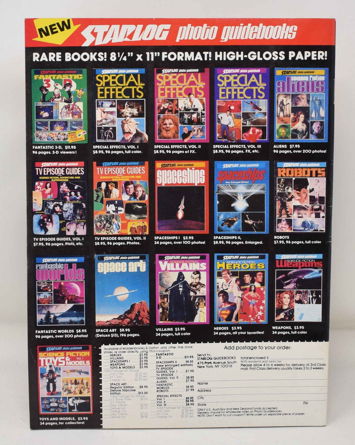 Starlog Scrapbook Magazine 2 1983 VF Star Wars Trek Tron Blade Runner E.T. Photo Pin-Ups - Golden Apple Comics