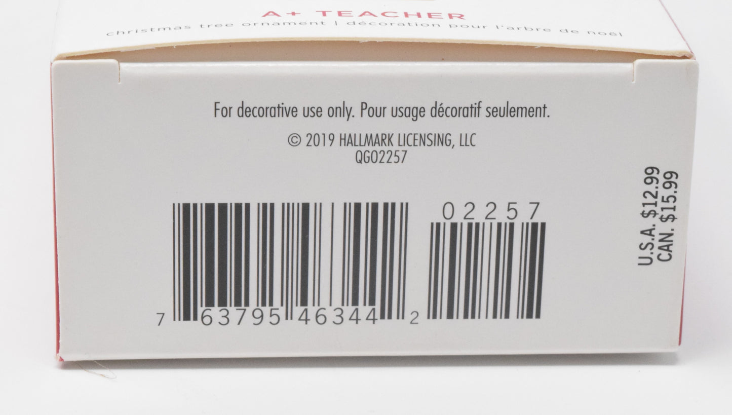Hallmark Keepsake A Teacher Christmas Ornament 2019 NIB - Golden Apple Comics
