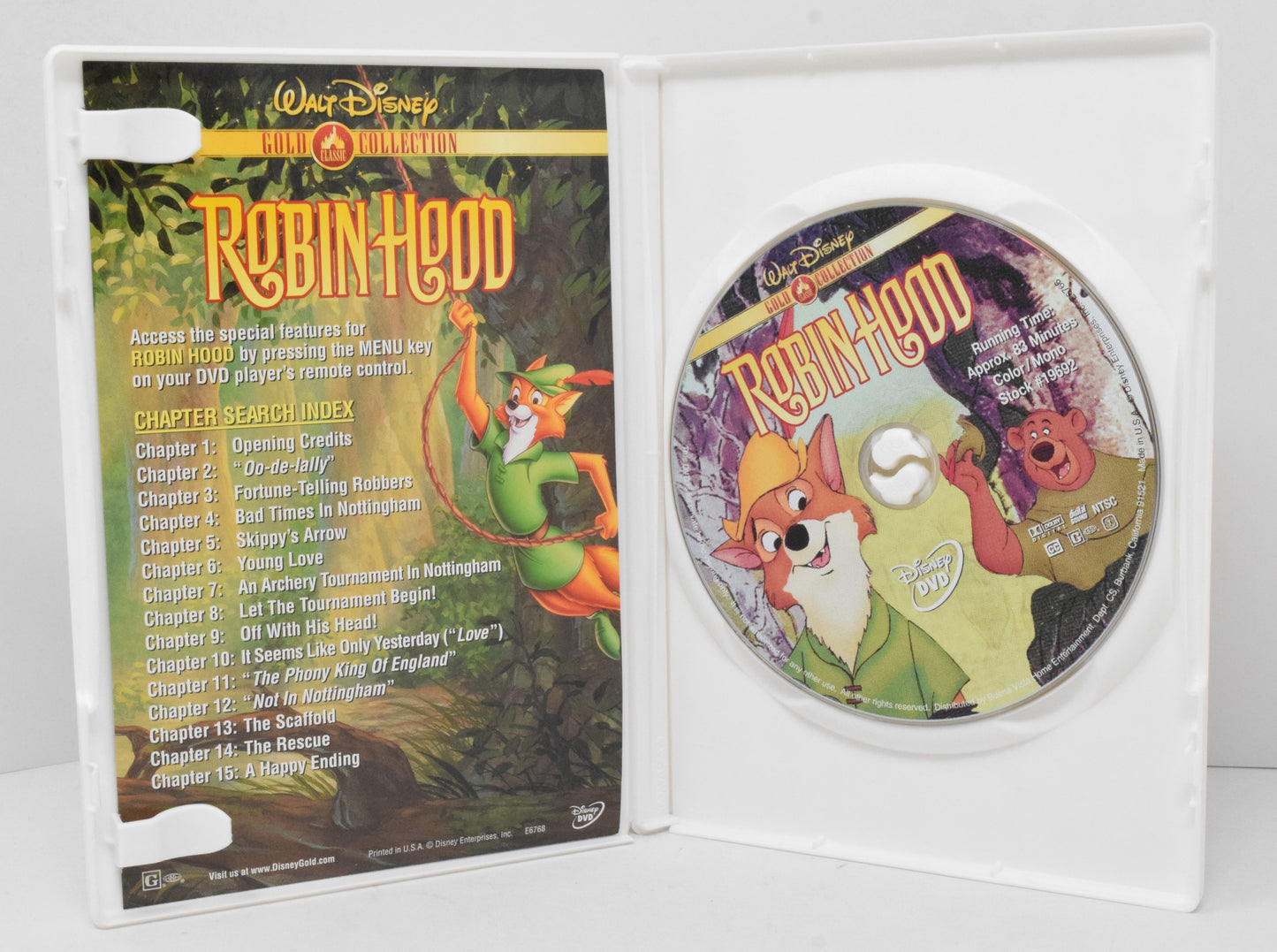 Robinhood DVD Gold Colletion Walt Disney