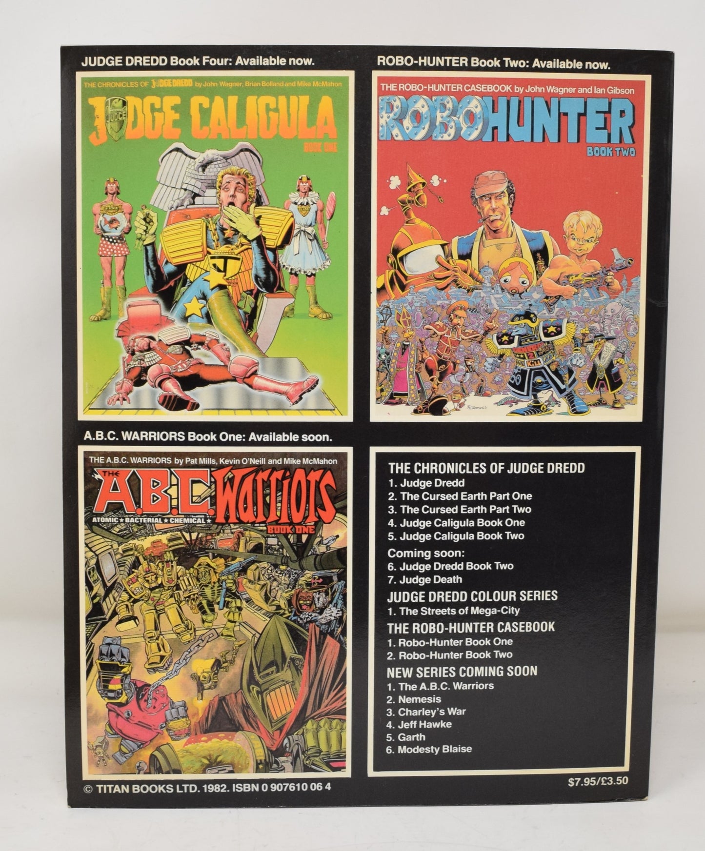 Chronicles Of Judge Dredd Caligula 2 Titan 1982 VF NM John Wagner Mike McMahon 1st Print - Golden Apple Comics