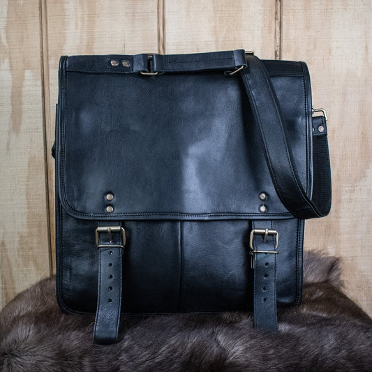 "The Artist" Leather Bag (Black)