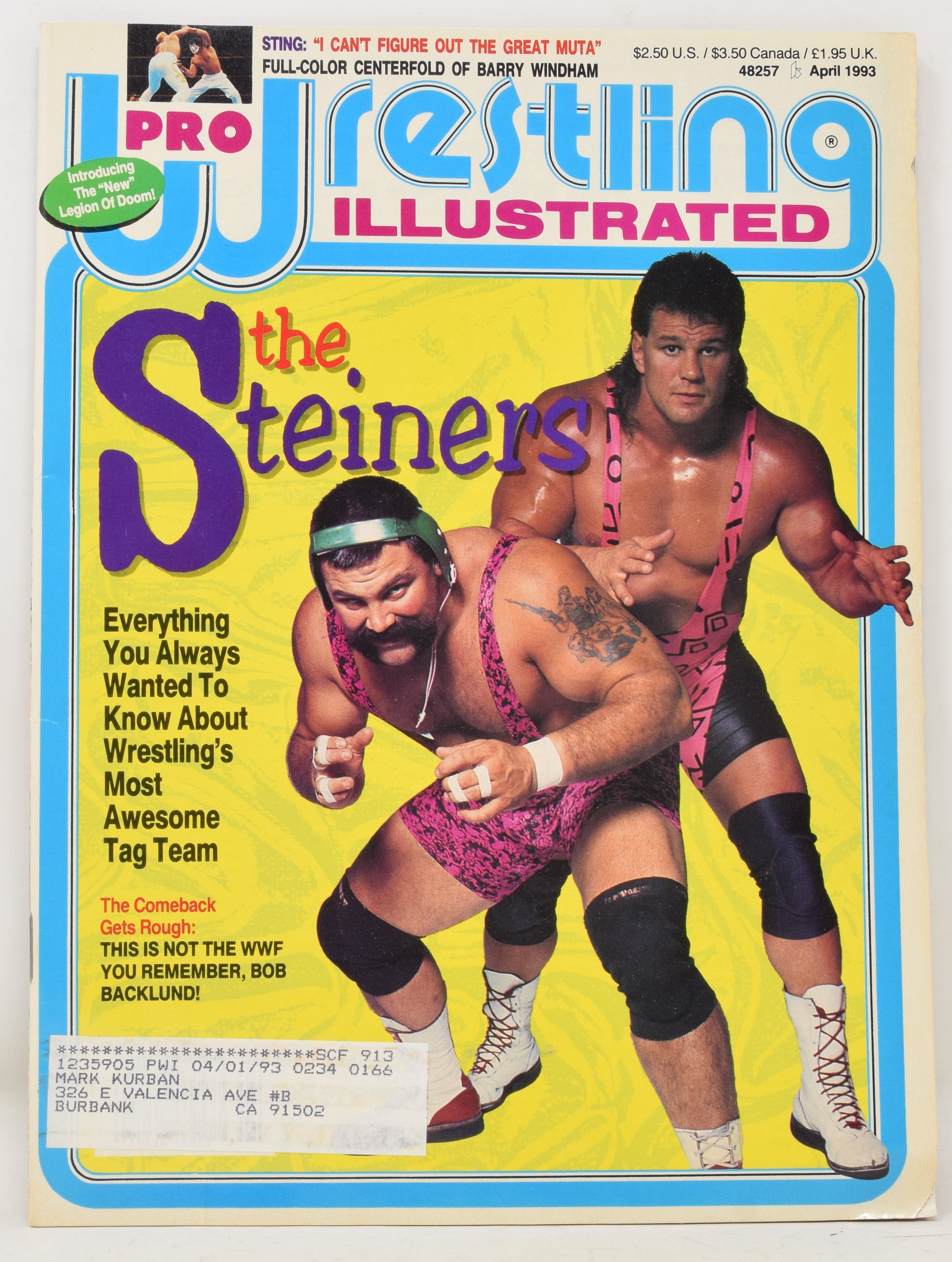 Pro Wrestling Illustrated Magazine April 1993 VG FN WWE WWF
