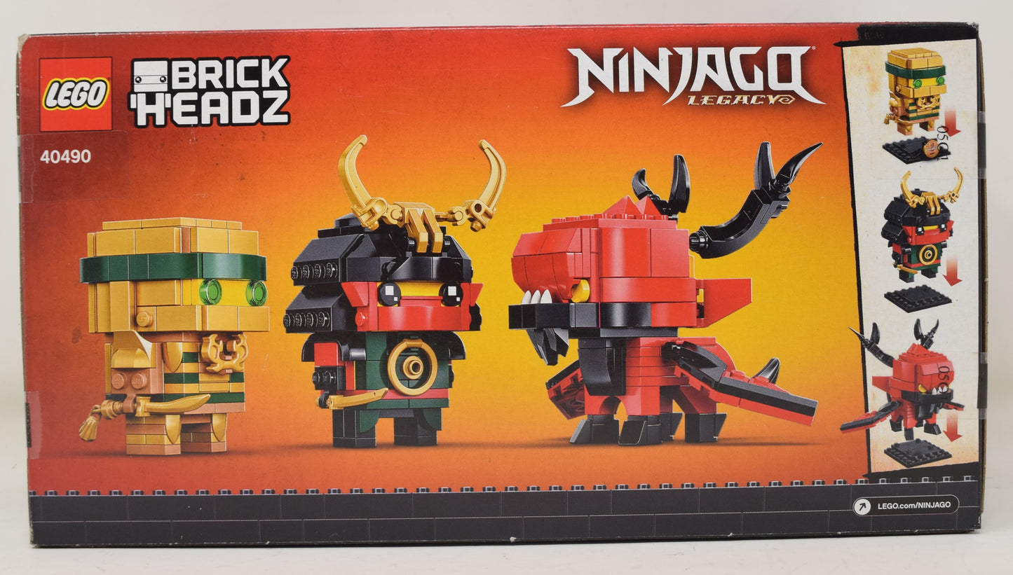 Lego Ninjago Legacy Brickheadz Set Golden Lloyd Nya Samurai 40490 New