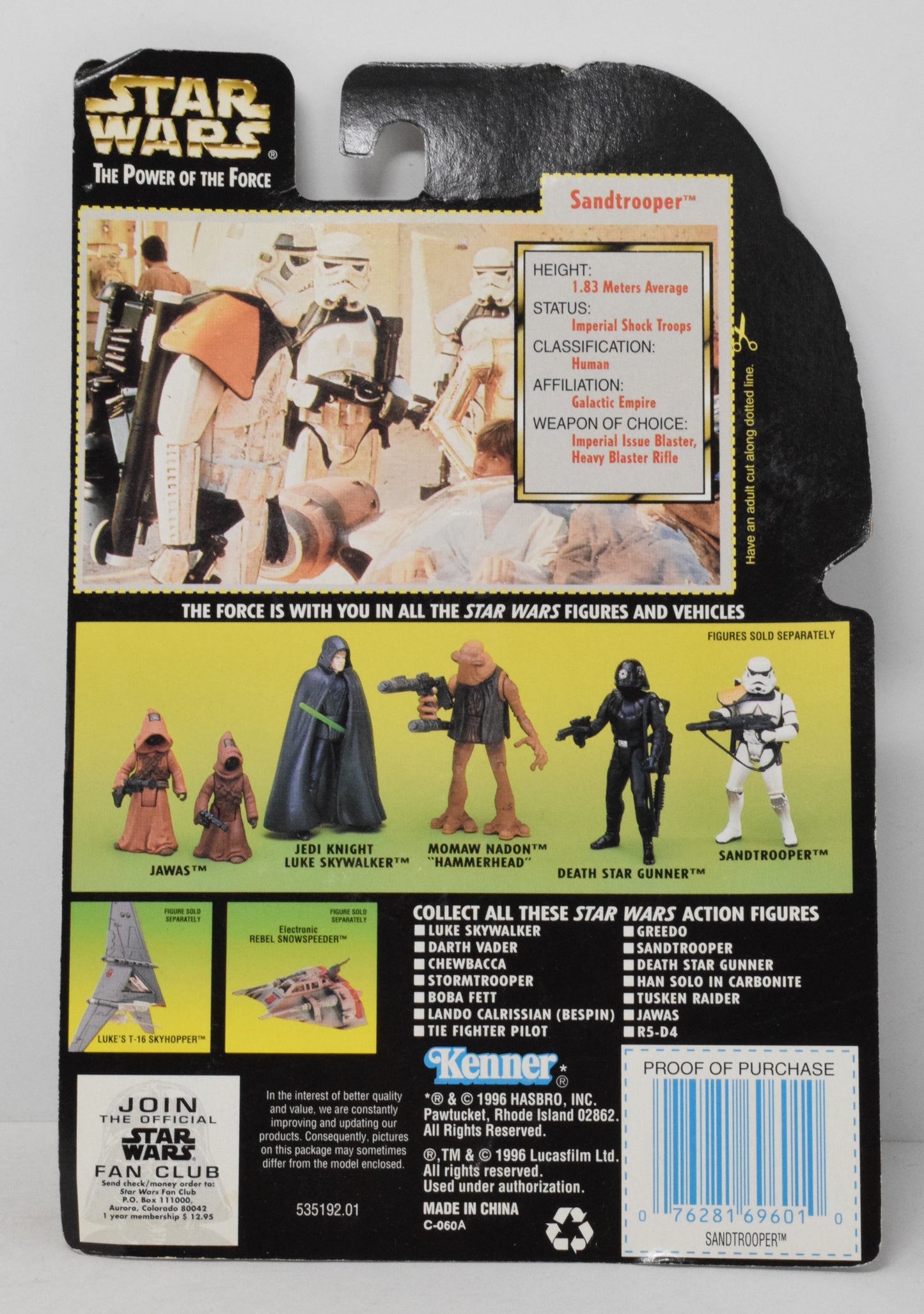 Kenner Star Wars Sand Trooper The Power of the Force Collection 1 1996 New