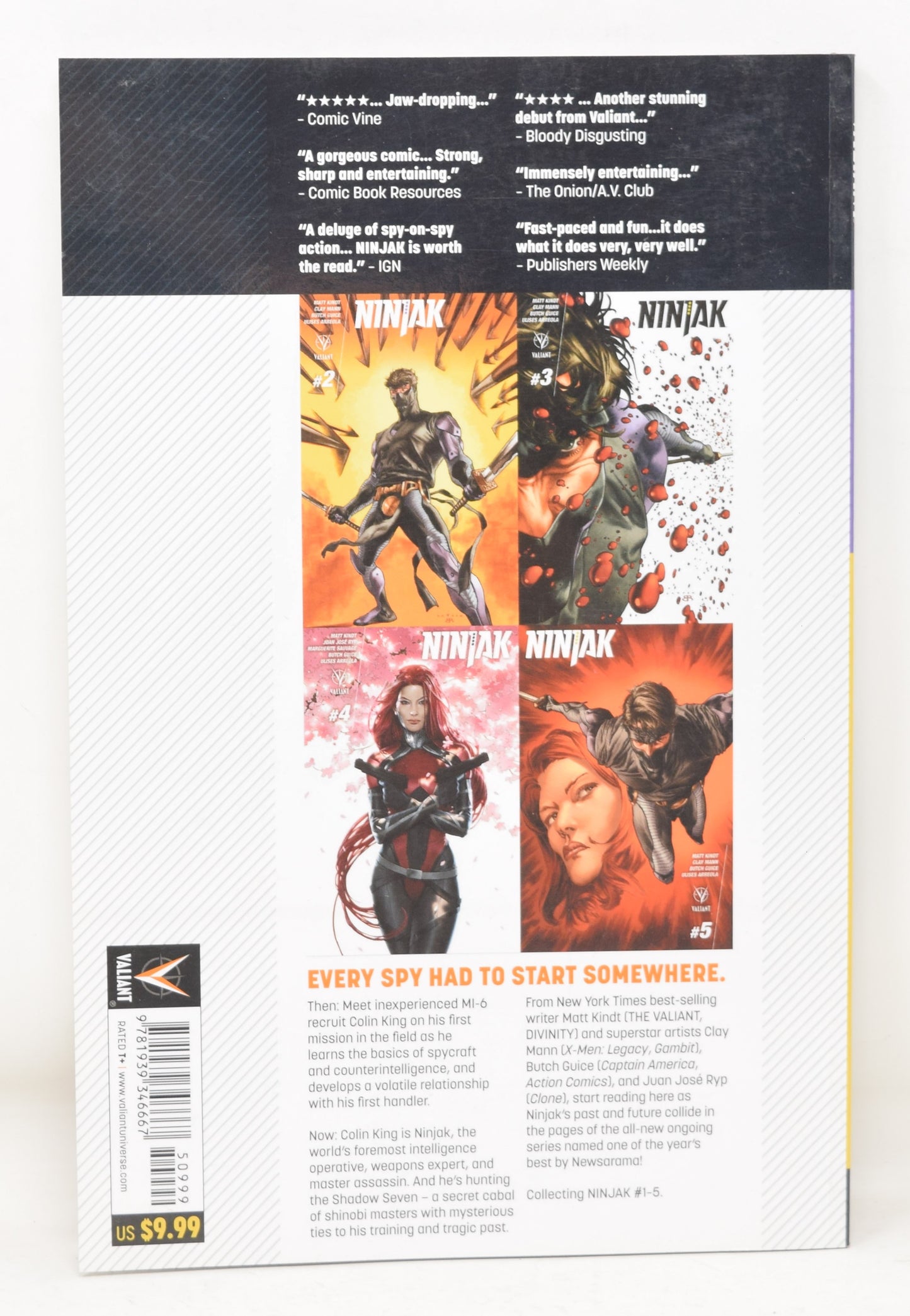 Ninjak Vol 1 Weaponeer Valiant Ent. 2015 GN NM New - Golden Apple Comics