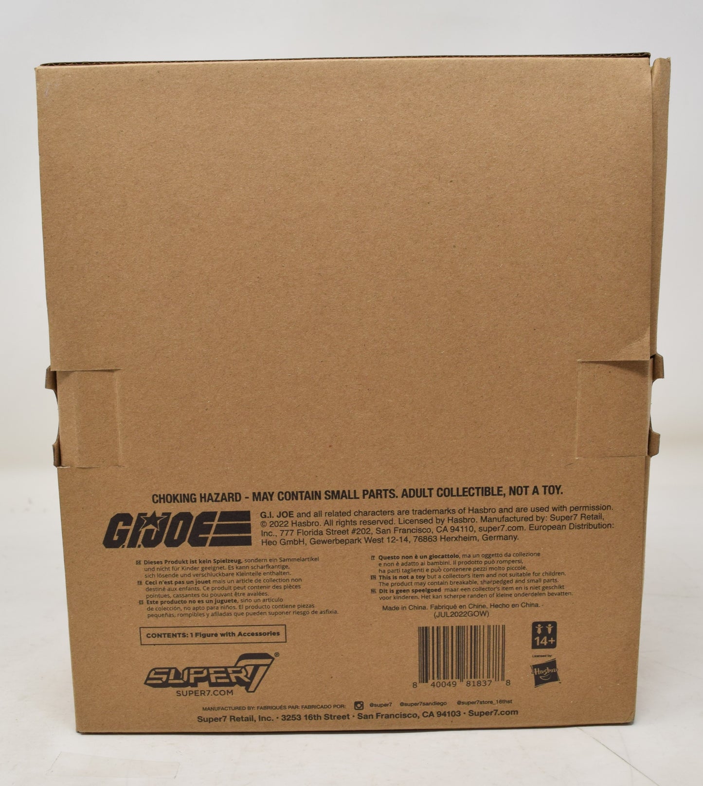 G.I. Joe Destro Action Figure Ultimates Super7 NIB
