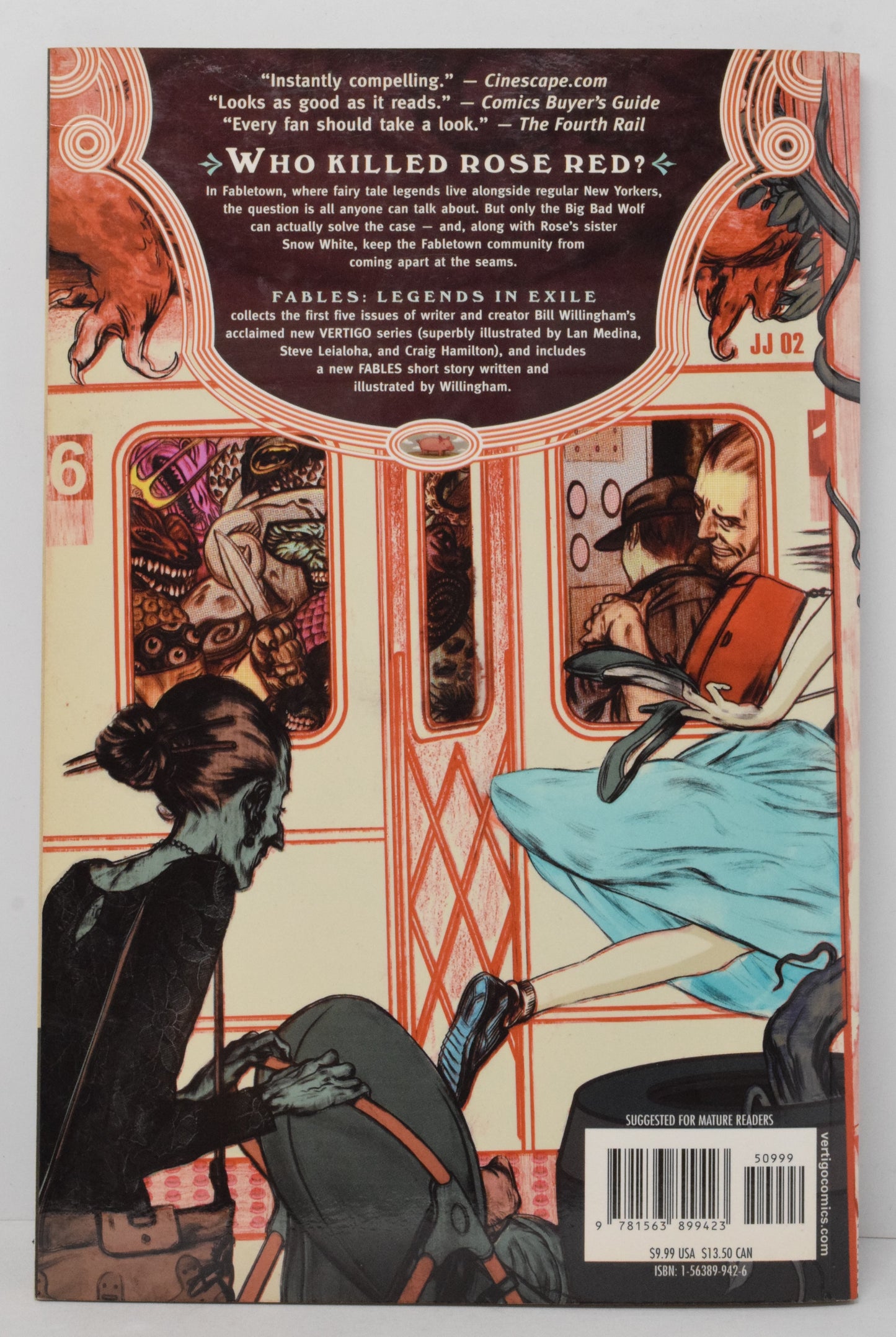 Fables TPB Vol 1 Vertigo 2002 NM 6th Print 1 - 5 Bill Willlingham - Golden Apple Comics
