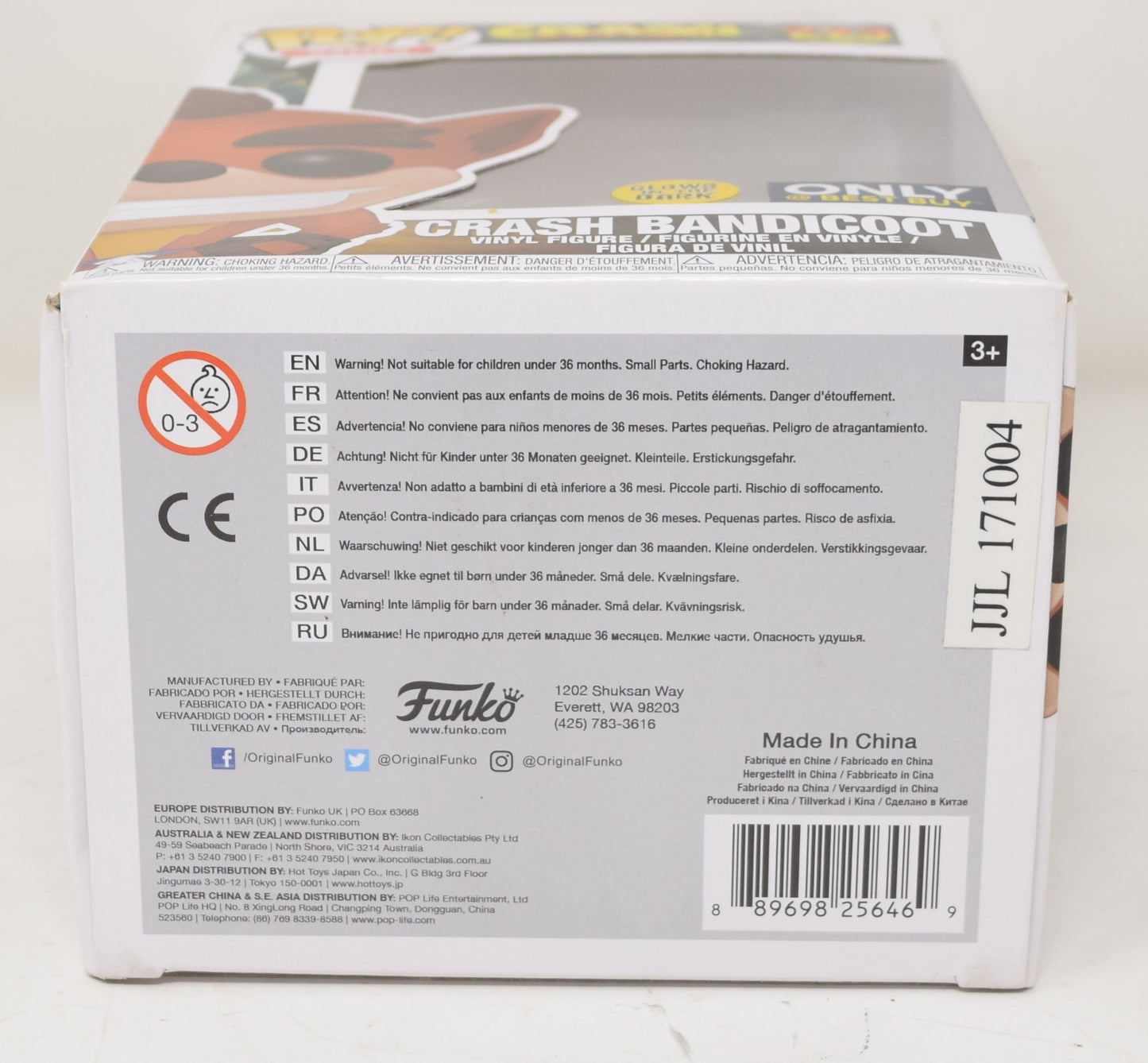 Crash Bandicoot Glows GITD 273 Best Buy Funko Pop Vinyl Figure New