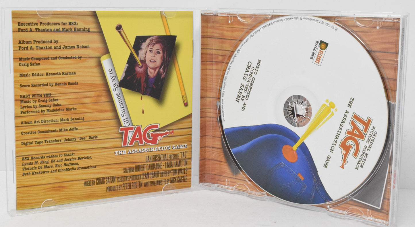 Tag Assassination Game Soundtrack CD Signed Craig Safan BSX LTD 1000 - Golden Apple Comics