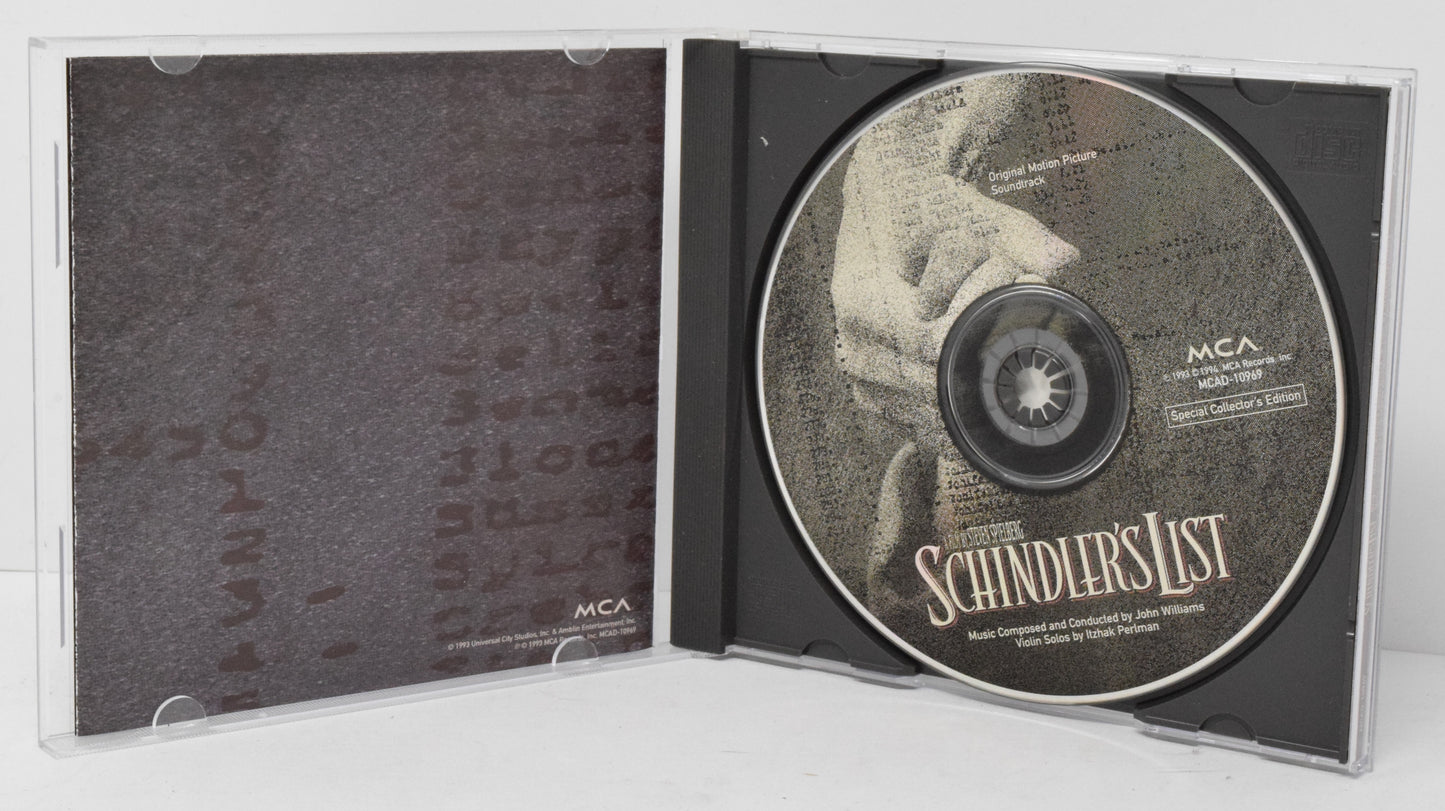 Schindler's List Soundtrack CD John Williams MCA - Golden Apple Comics