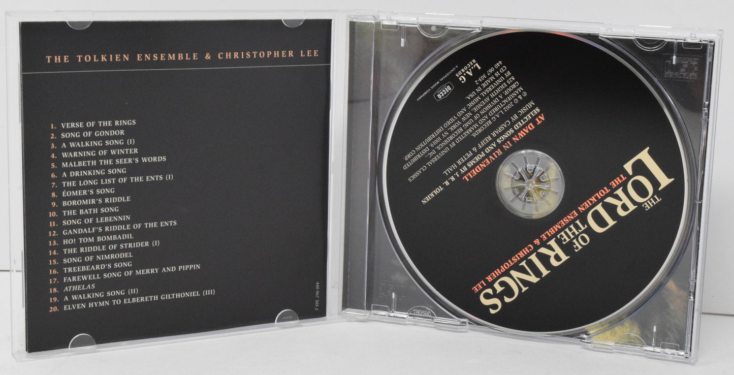 The Lord of The Rings Soundtrack CD The Tolkien Christopher Lee LAG