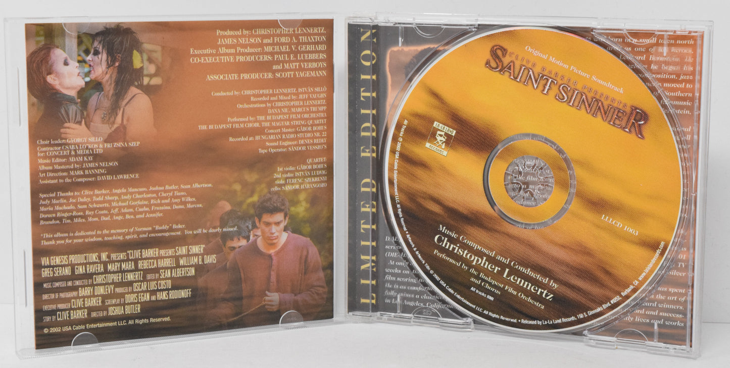 Saint Sinner Soundtrack CD Christopher Lennertz LA-LA Land LTD 3000 - Golden Apple Comics
