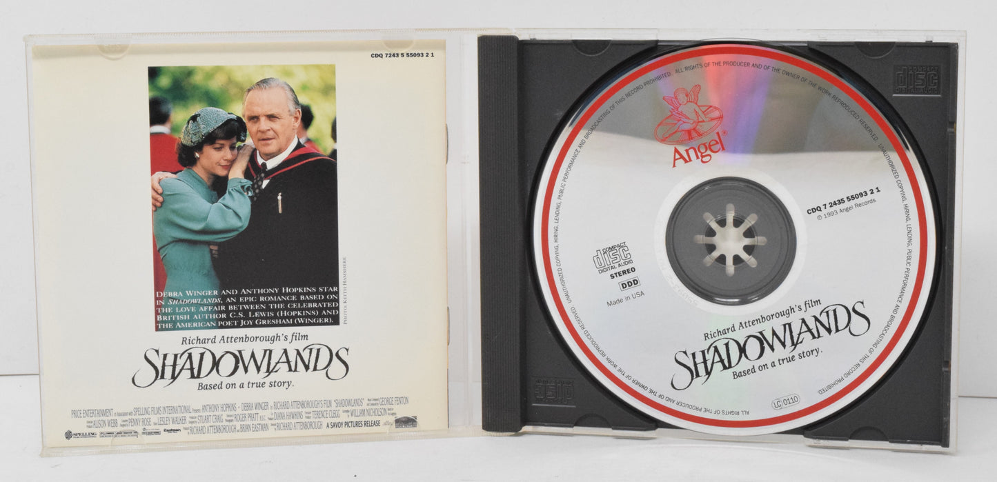 Shadowlands Soundtrack CD George Fenton Richard Attenborough Angel - Golden Apple Comics