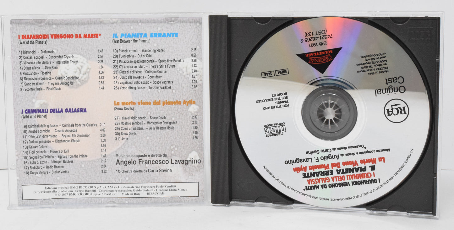 Science Fiction Soundtrack CD Angelo F Lavagnino Italian B Movies BMG