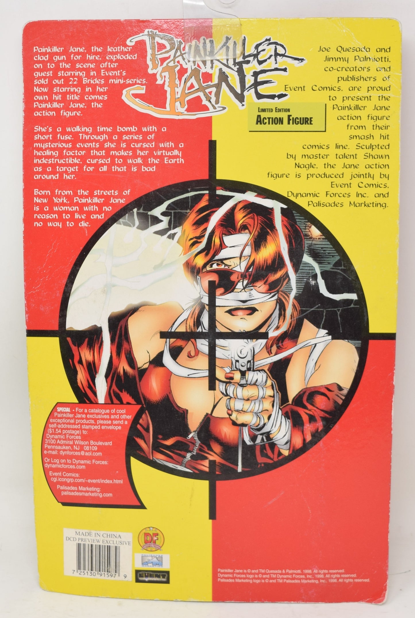 Painkiller Jane Action Figure Dynamic Forces MOC New - Golden Apple Comics