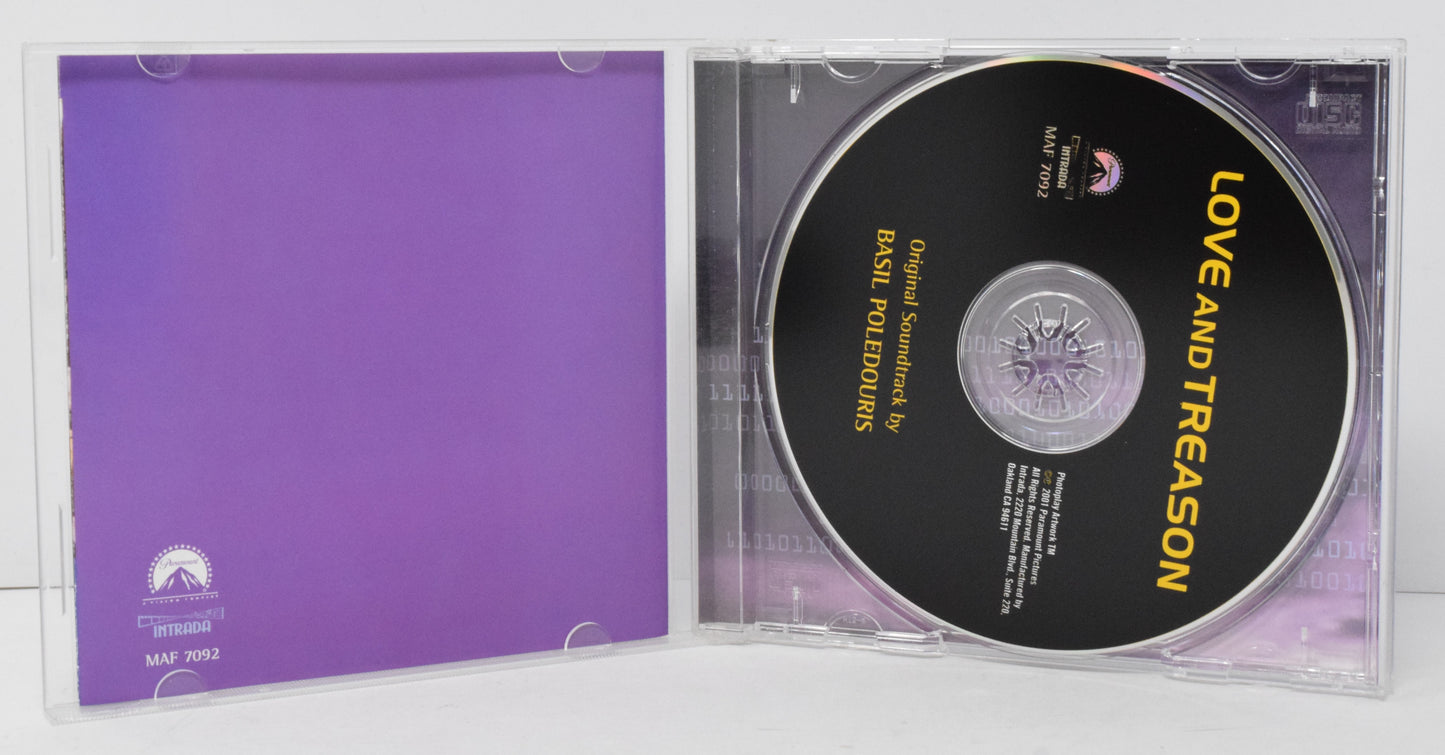 Love And Treason Soundtrack CD Basil Poledouris Intrada - Golden Apple Comics