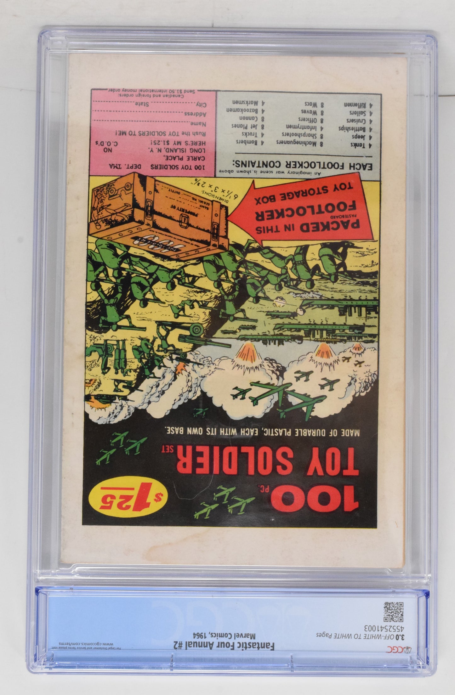 Fantastic Four Annual 2 Marvel 1964 CGC 3.0 Doctor Doom