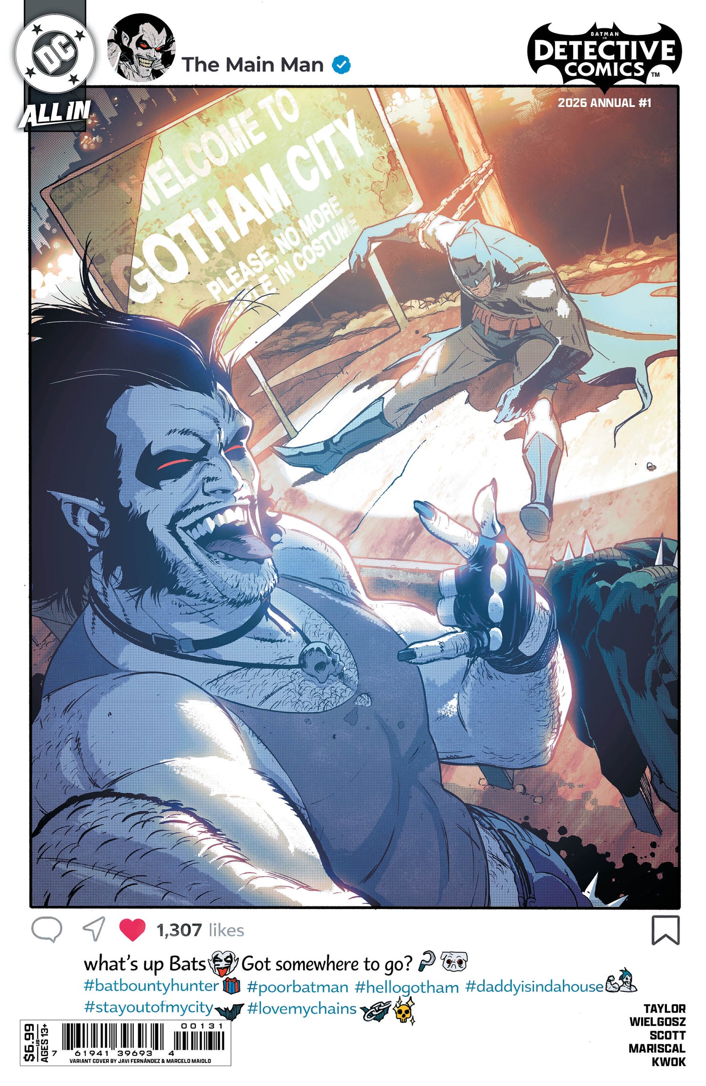 Batman Detective Comics 2026 Annual #1 (One Shot) C Javier Fernandez Variant (07/29/2026) Dc
