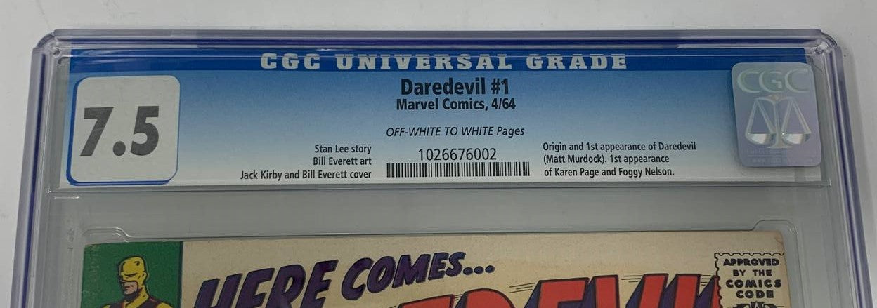 Daredevil #1 Marvel 1964 CGC 7.5 Stan Lee Jack Kirby Spider-Man Matt Murdock