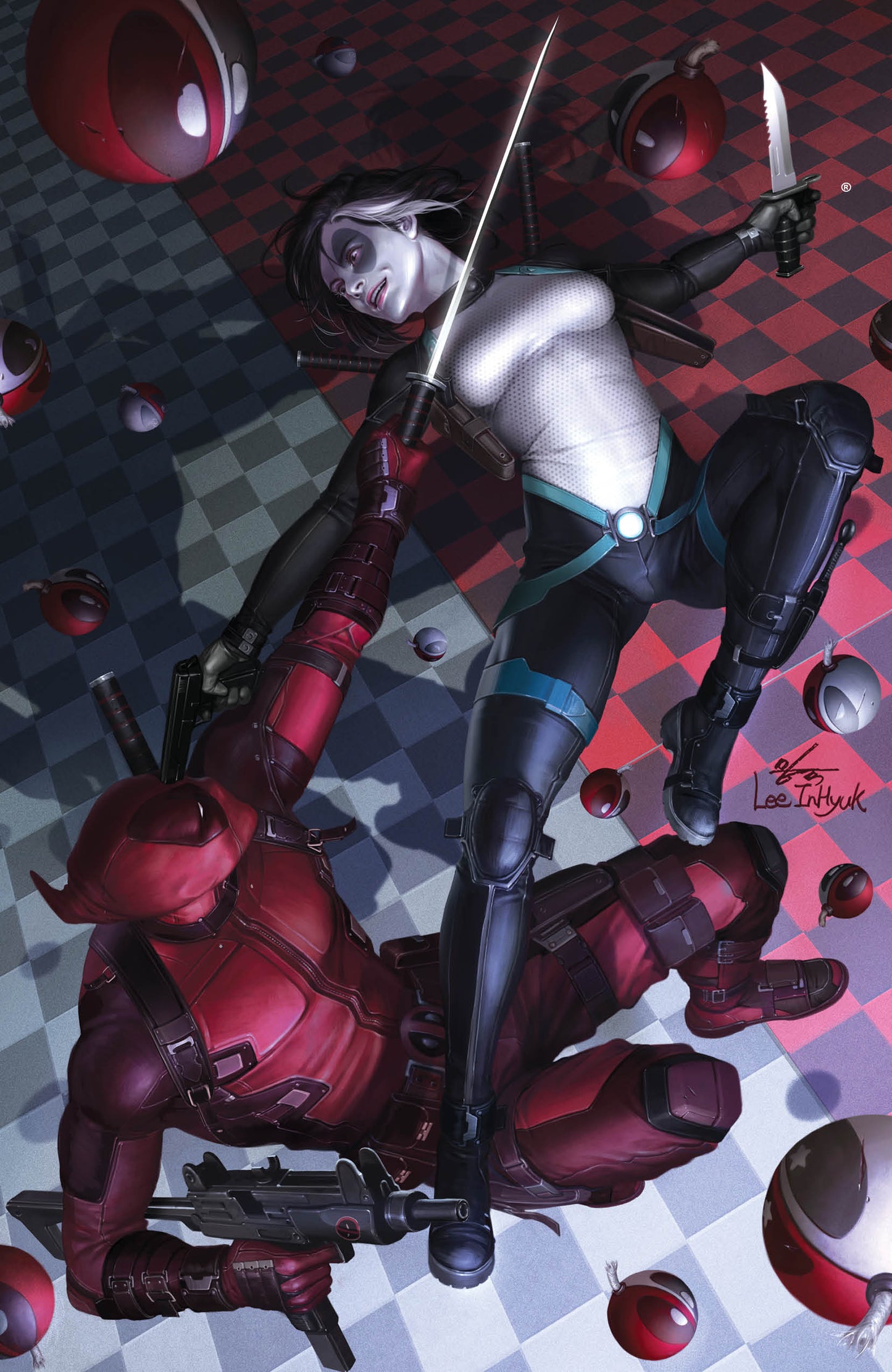 Despicable Deadpool 300 Marvel In-Hyuk Lee Virgin Variant Golden Apple Comics