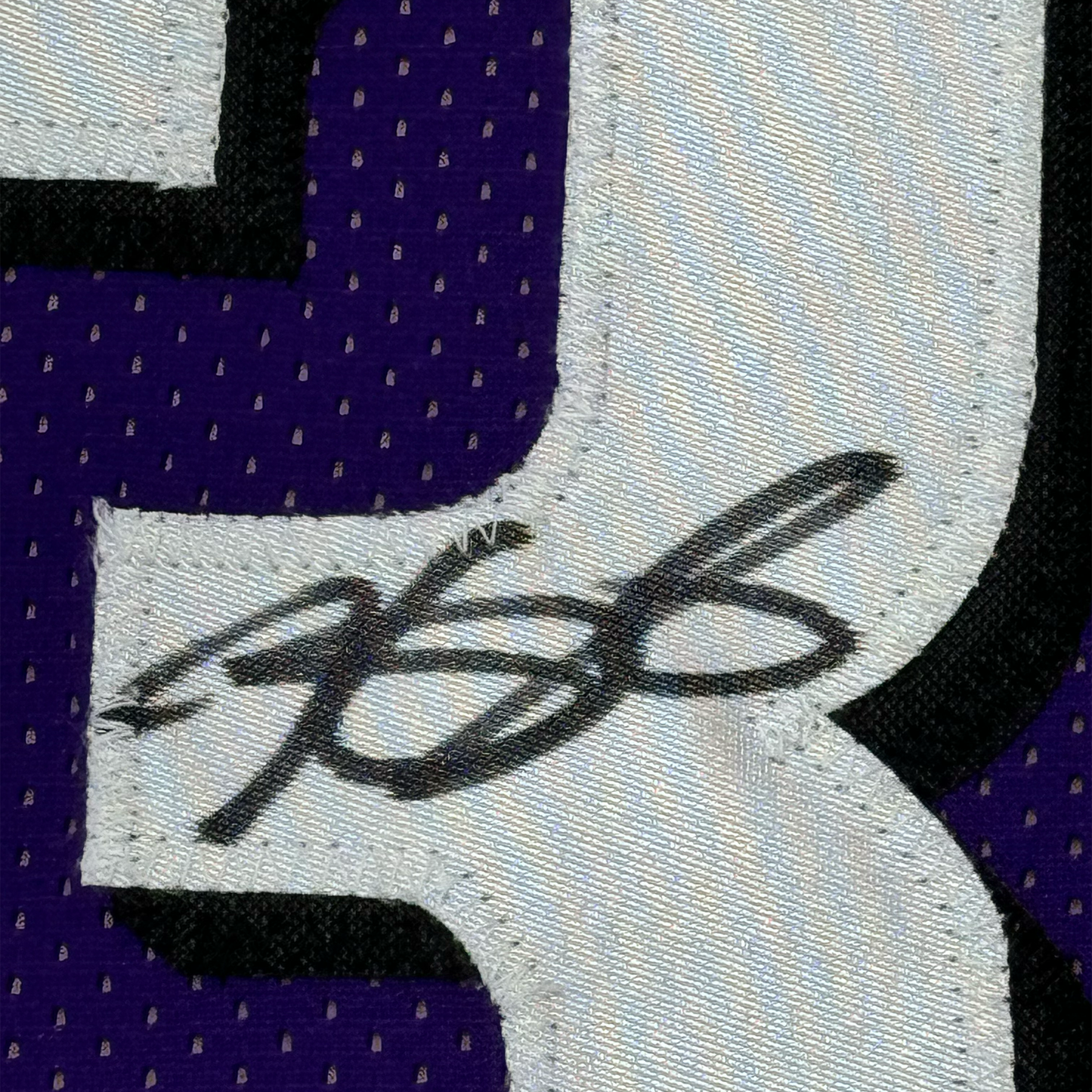 Framed Autographed/Signed Kevin Durant 35x39 Phoenix Purple Basketball Jersey Beckett BAS COA
