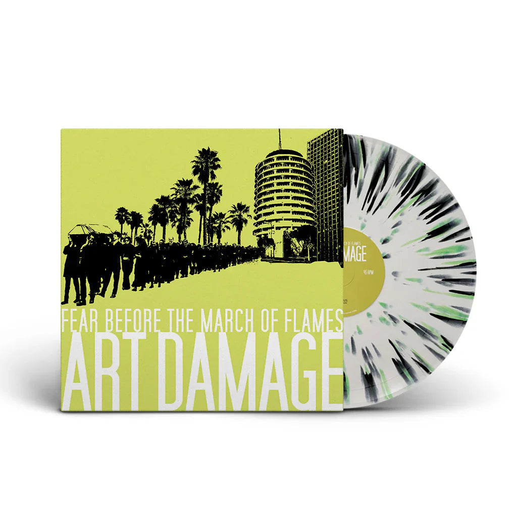 Fear Before The March Of Flames - Art Damage (Limited Edition White w/ Black And Green Splatter)