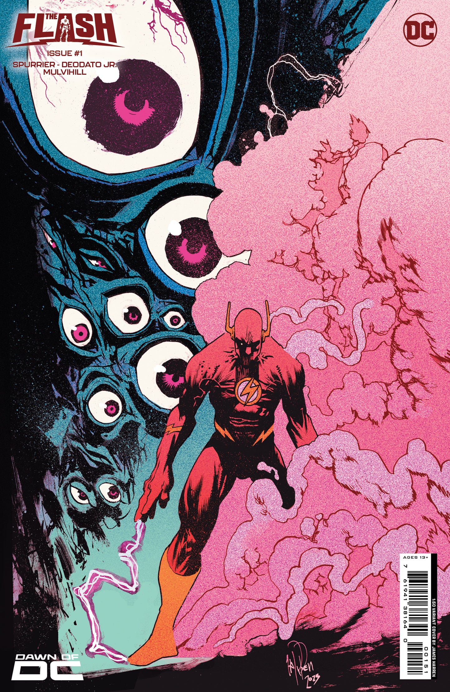 Flash #1 H 1:50 James Harren Variant (09/26/2023) Dc - Golden Apple Comics