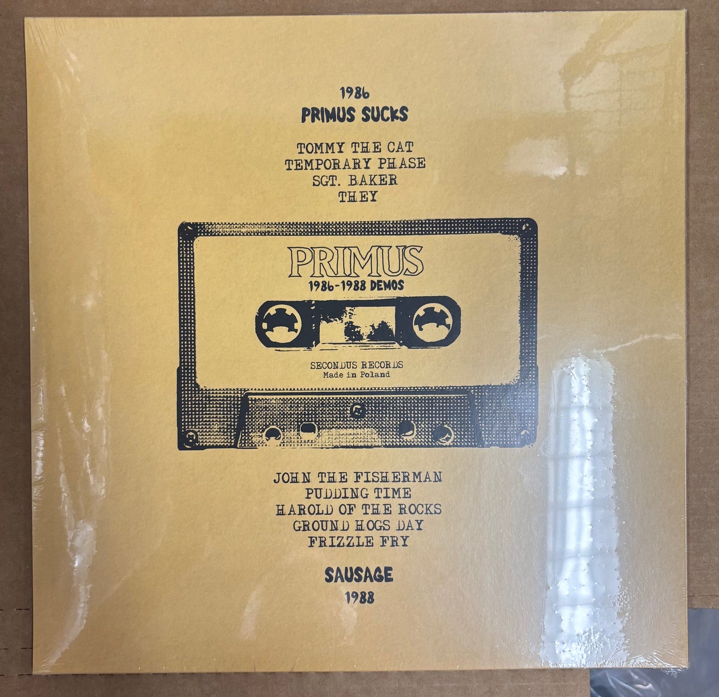 PRIMUS - 1986-1988 DEMOS COLOR VINYL LP RECORD *UNOFFICIAL RELEASE*