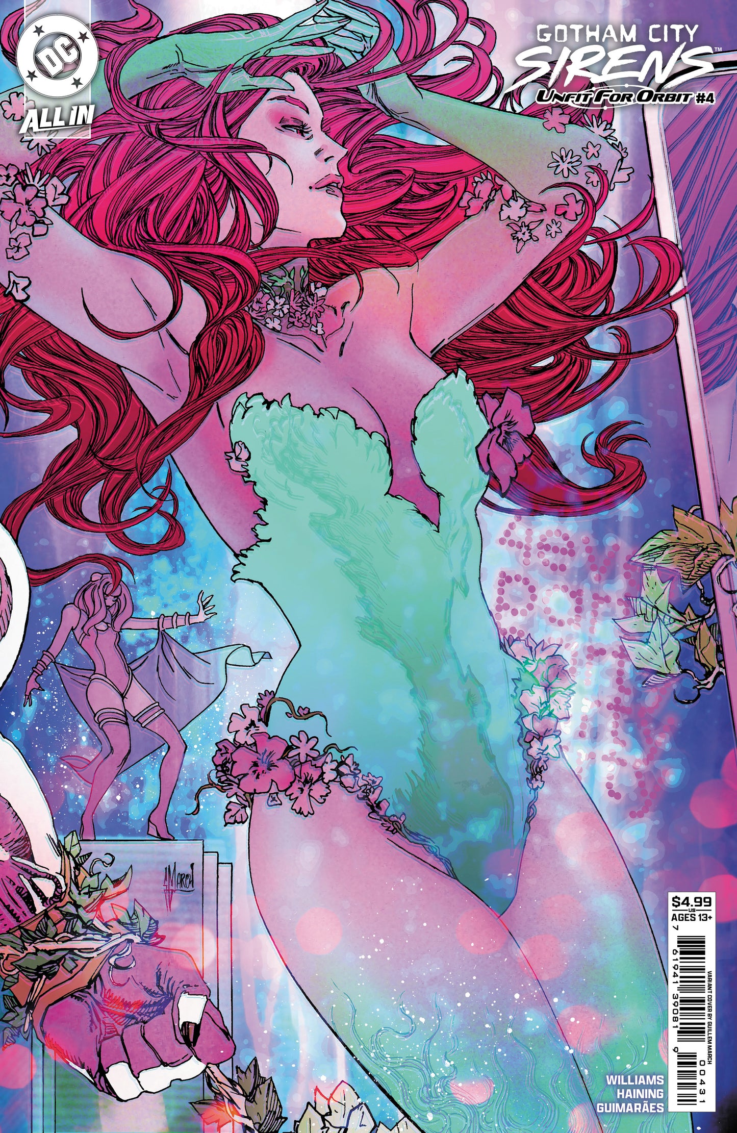 Gotham City Sirens Unfit For Orbit #4 (Of 5) C Guillem March Connecting Variant (07/23/2025) Dc