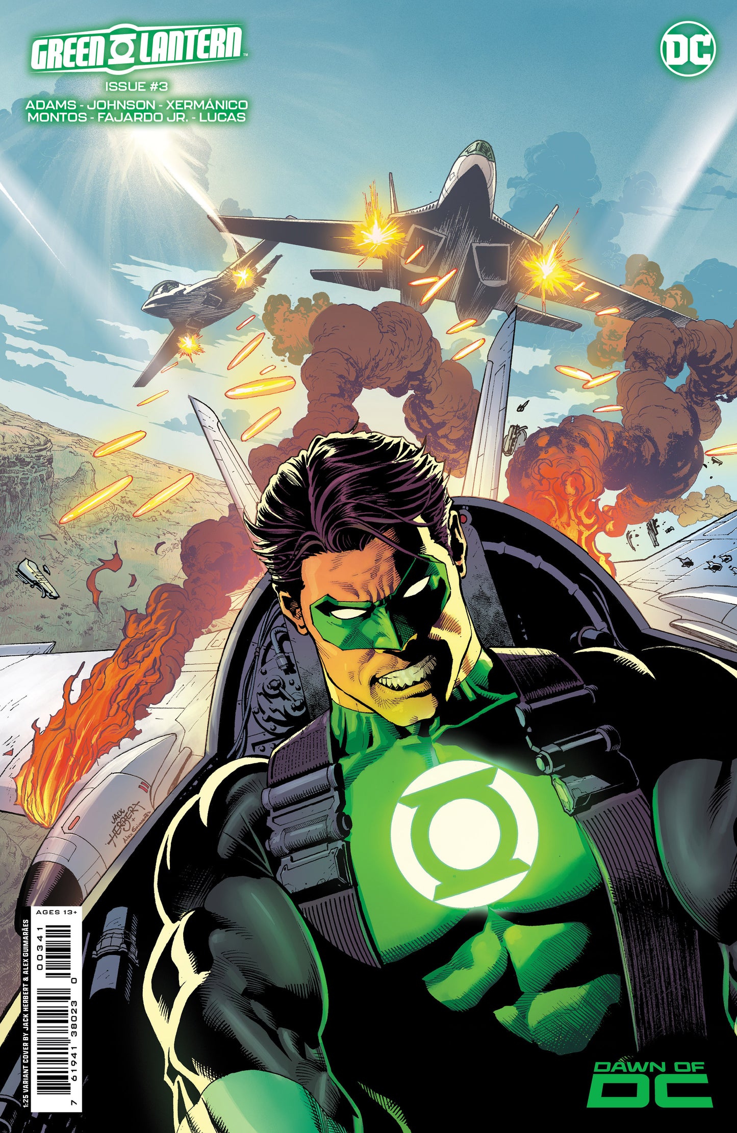 Green Lantern #3 E 1:25 Jack Herbert Variant (09/12/2023) Dc - Golden Apple Comics