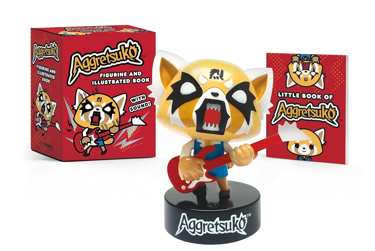 RP Minis: Aggretsuko Figurine and Illustrated Book - With Sound!