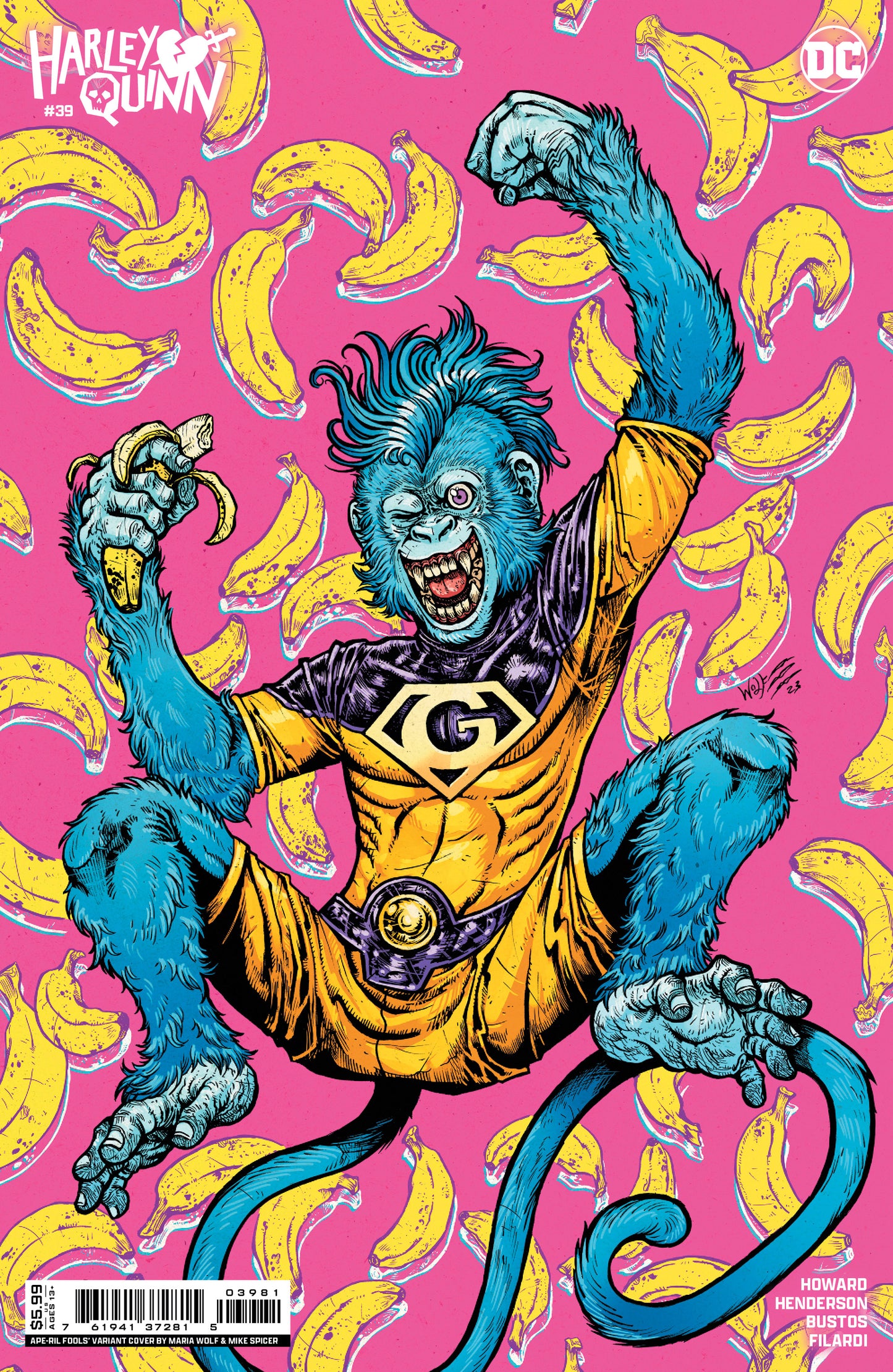 Harley Quinn #39 D Maria Wolf April Fools Gleek Variant (04/23/2024) Dc