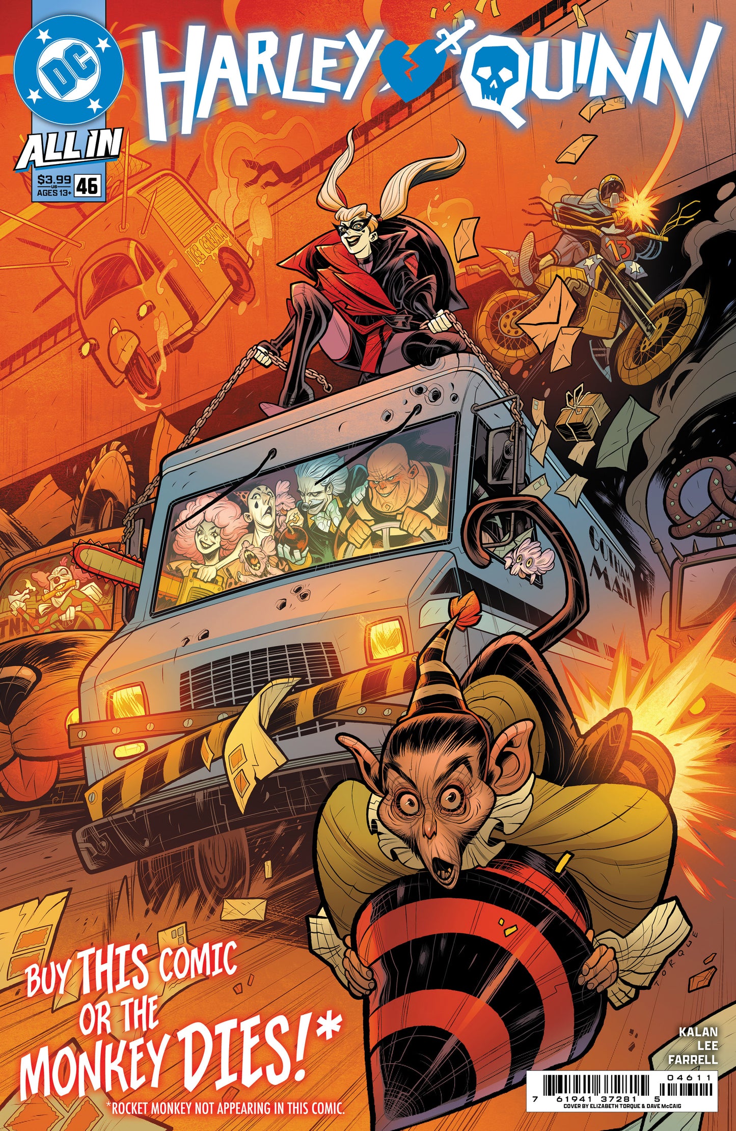 Harley Quinn #46 A Elizabeth Torque Elliott Kalan (12/25/2024) Dc - Golden Apple Comics