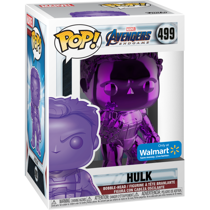 Hulk Chrome Purple Pop Figure Walmart Exclusive Pop Vinyl Figure 499
