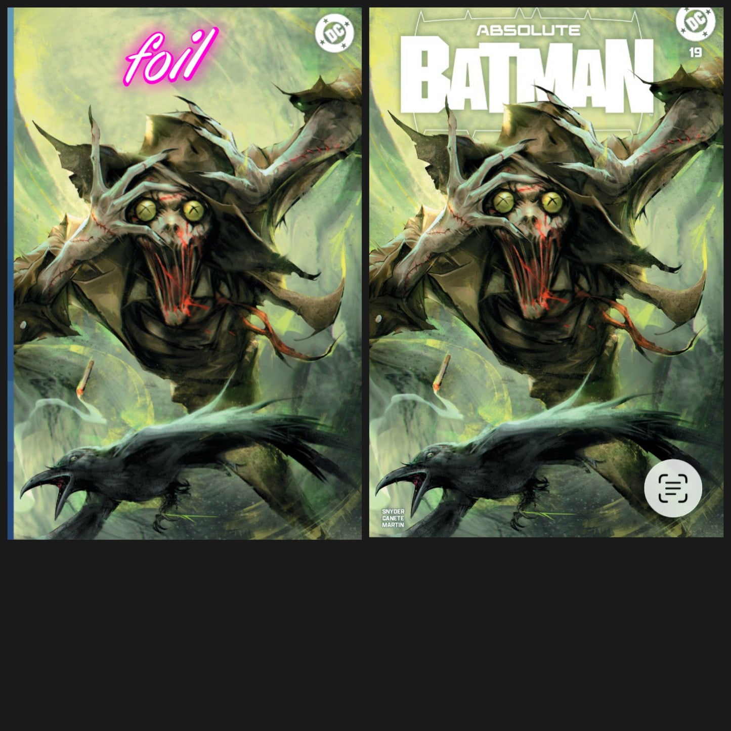 ABSOLUTE BATMAN #19 IVAN TAO TRADE/ VIRGIN FOIL SET