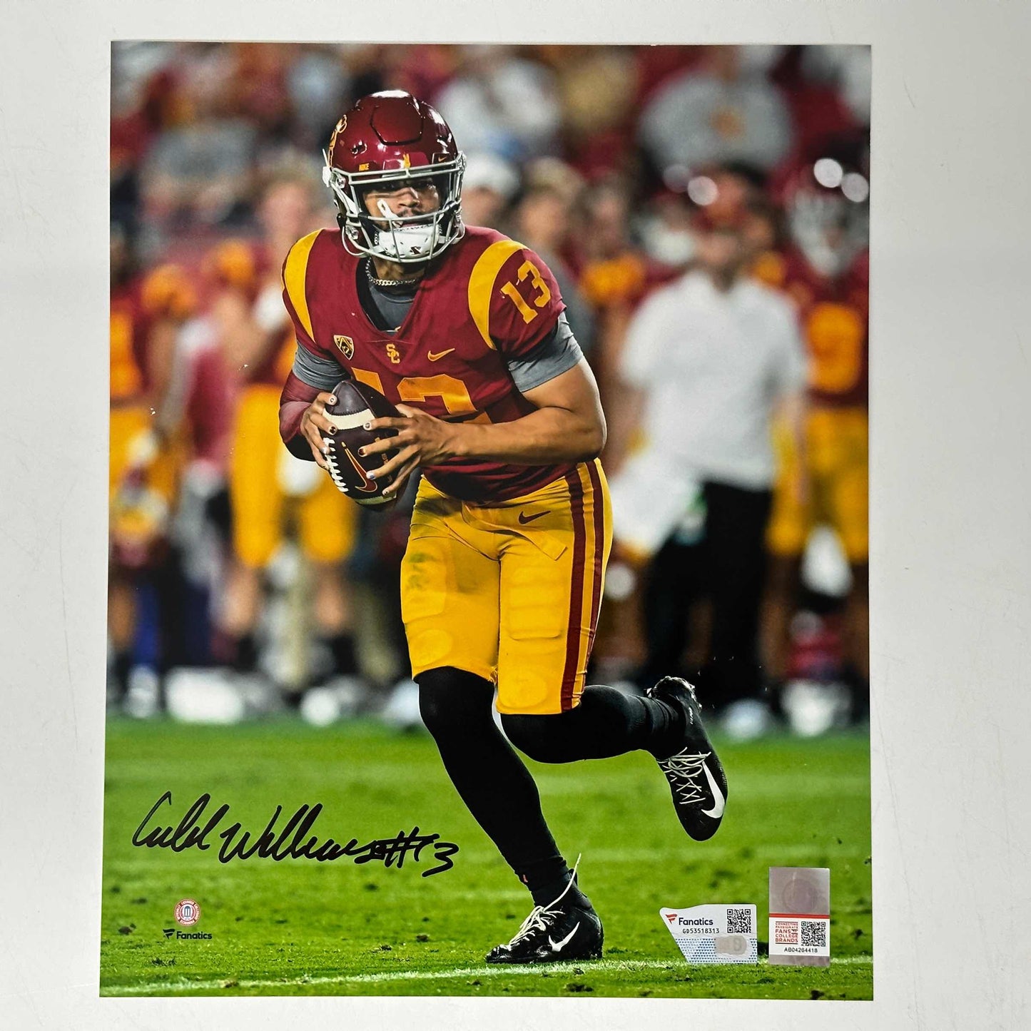Autographed/Signed Caleb Williams USC Trojans 8x10 College Football Photo Fanatics COA