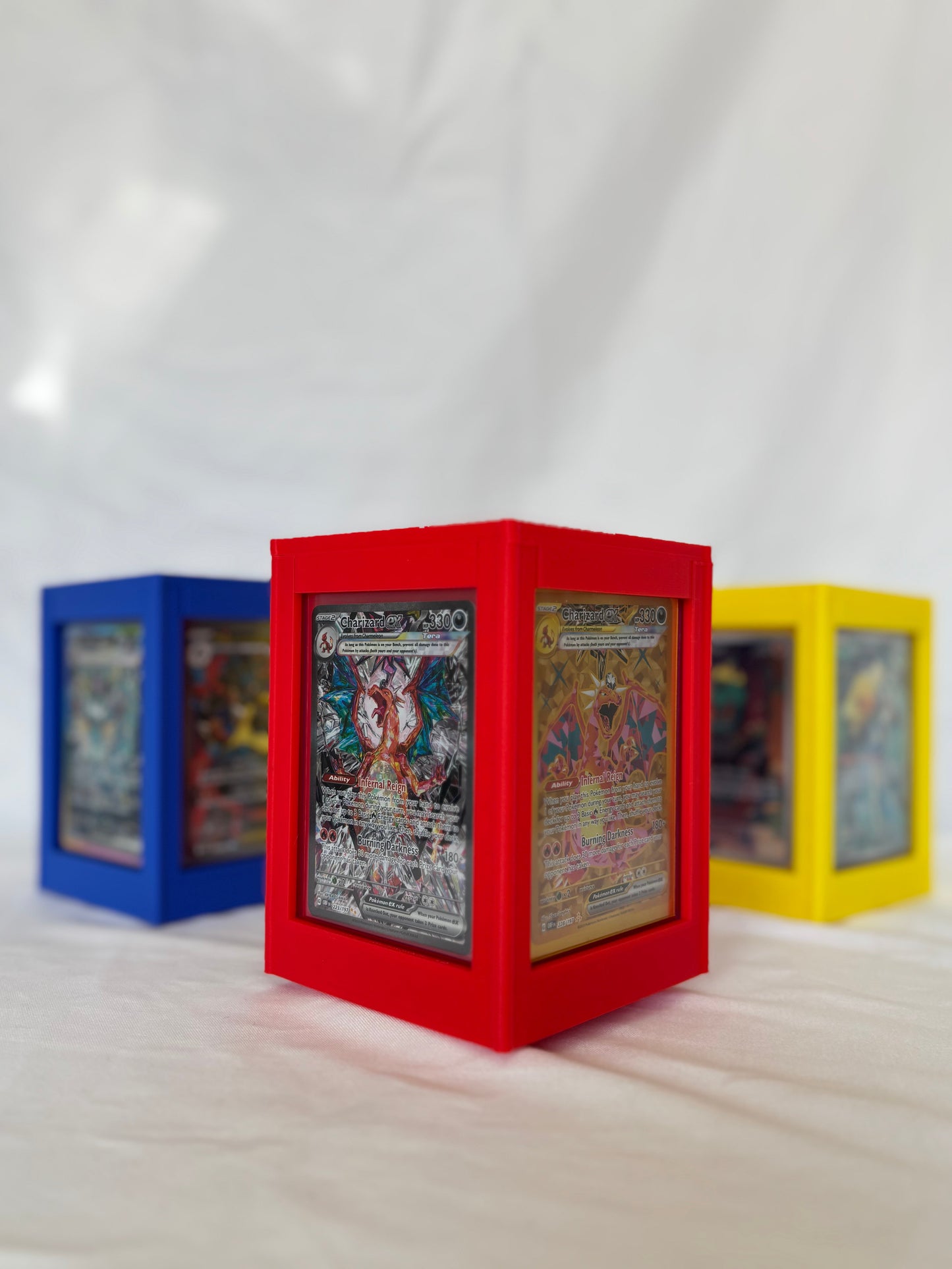 4-Sided Rotating Tower for Cards in Toploaders