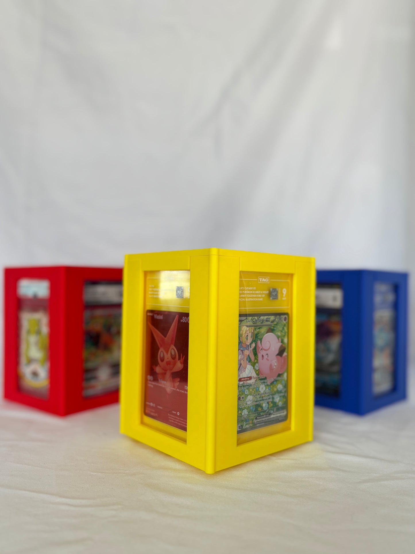 4-Sided Rotating Tower for Graded Card Slabs