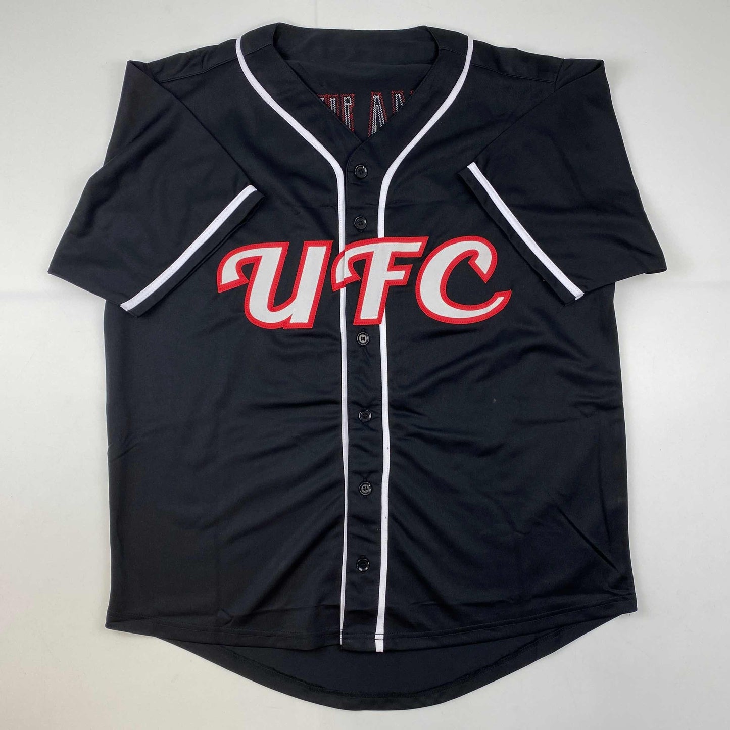 Autographed/Signed Thug Rose Namajunas UFC MMA Black Ultimate Fighting Jersey Shirt PSA/DNA COA