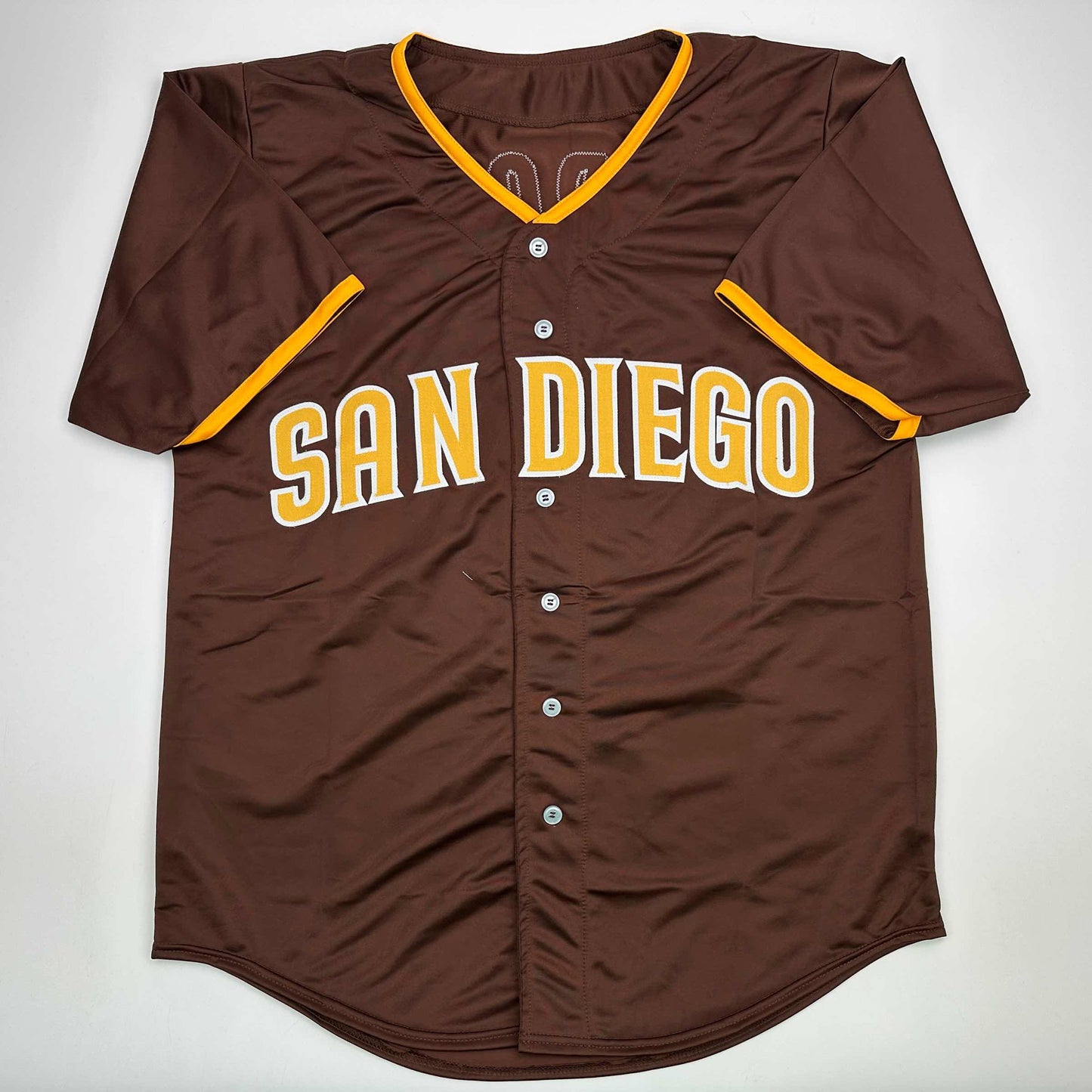 Autographed/Signed Luis Arraez San Diego Brown Baseball Jersey Beckett BAS COA