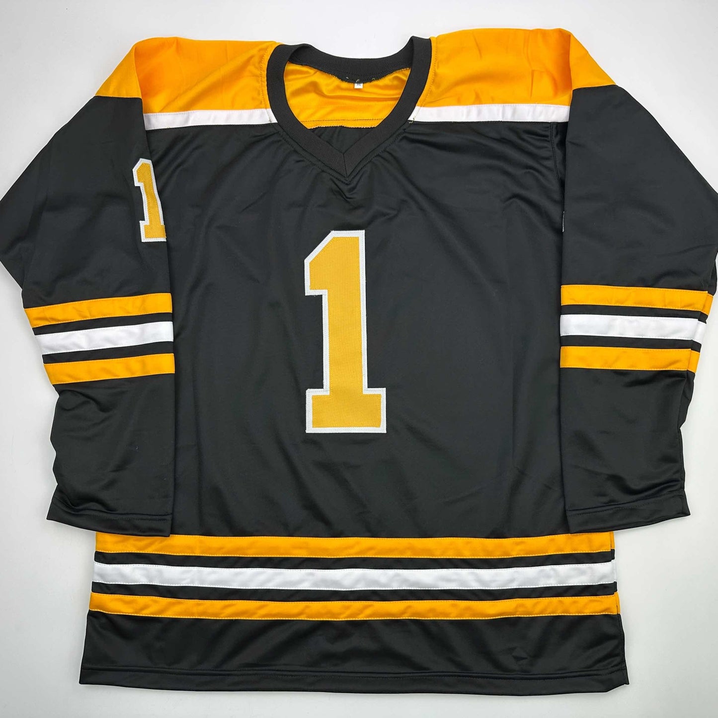 Autographed/Signed Jeremy Swayman Boston Black Hockey Jersey JSA COA