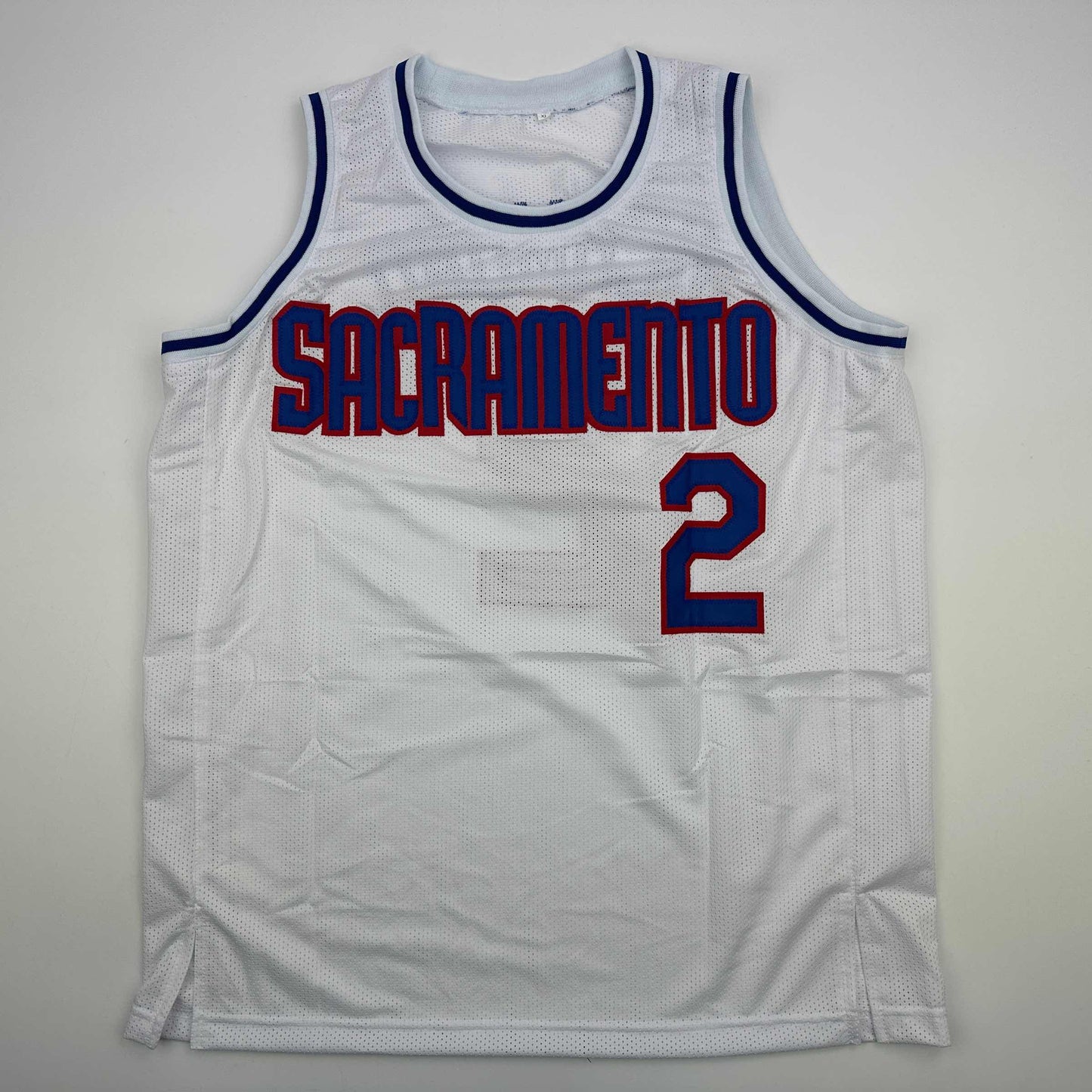 Autographed/Signed Mitch Richmond Sacramento White Basketball Jersey JSA COA